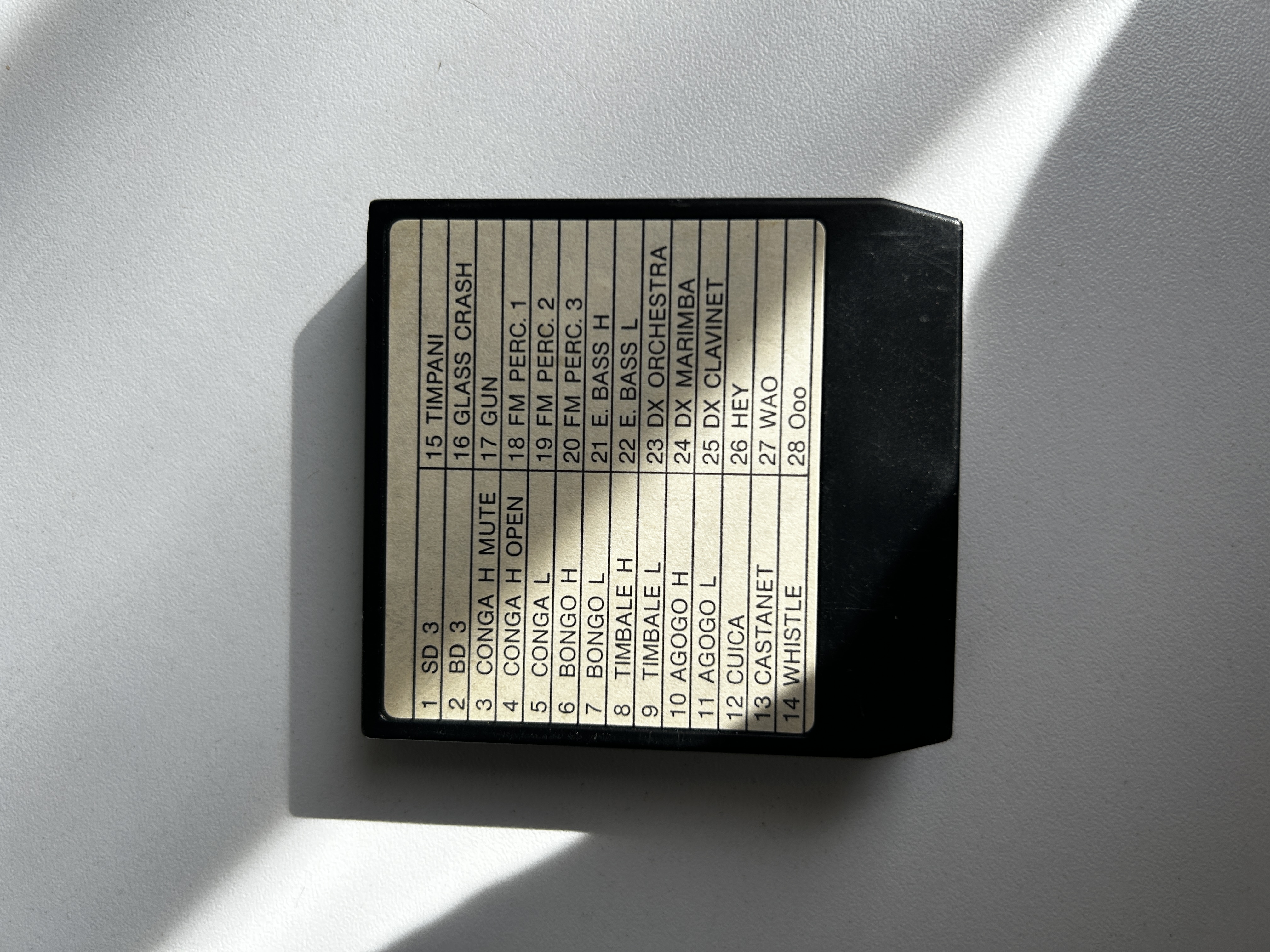 Yamaha ROM Cartridge RX5 (2553)
