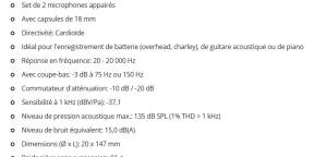 Micros Stéréo SC 140