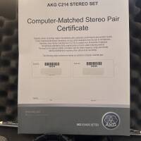 Vends Stereo SET AKG C214