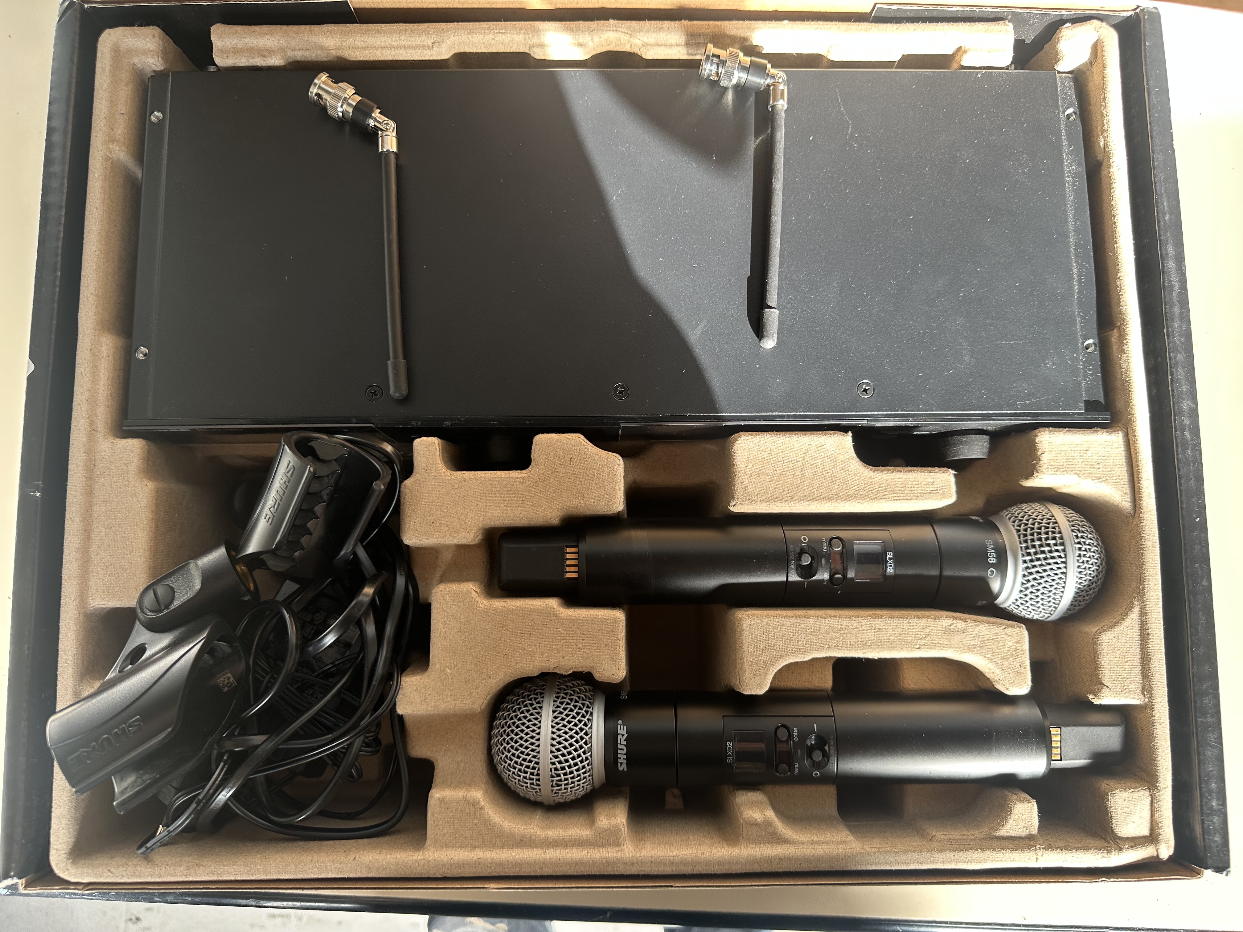 Vends shure SLXD4D J53 + 2 SM58 hf