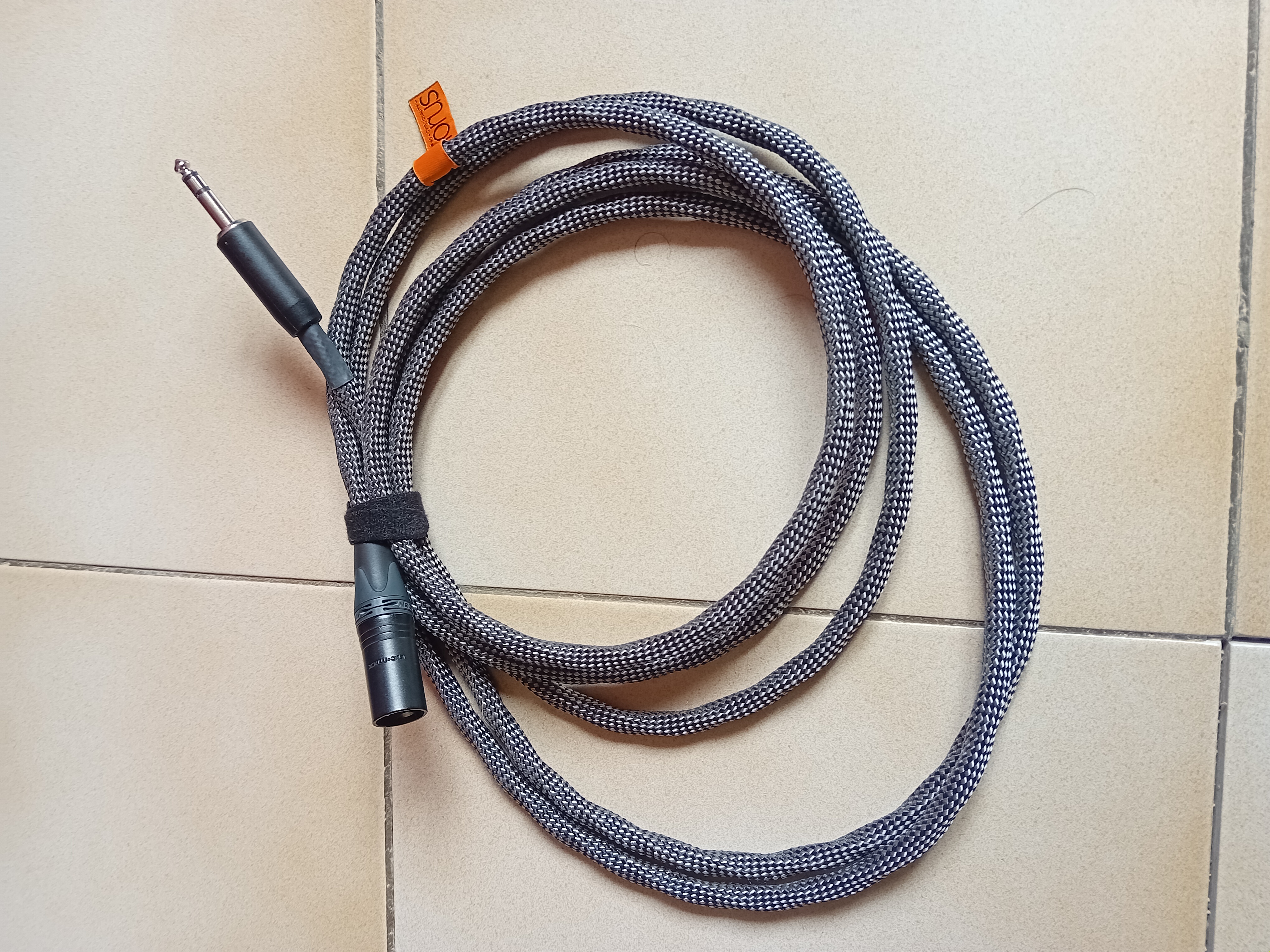 Paire de câbles Sonorus TRS 6,35mm / XLR mâle – 3m