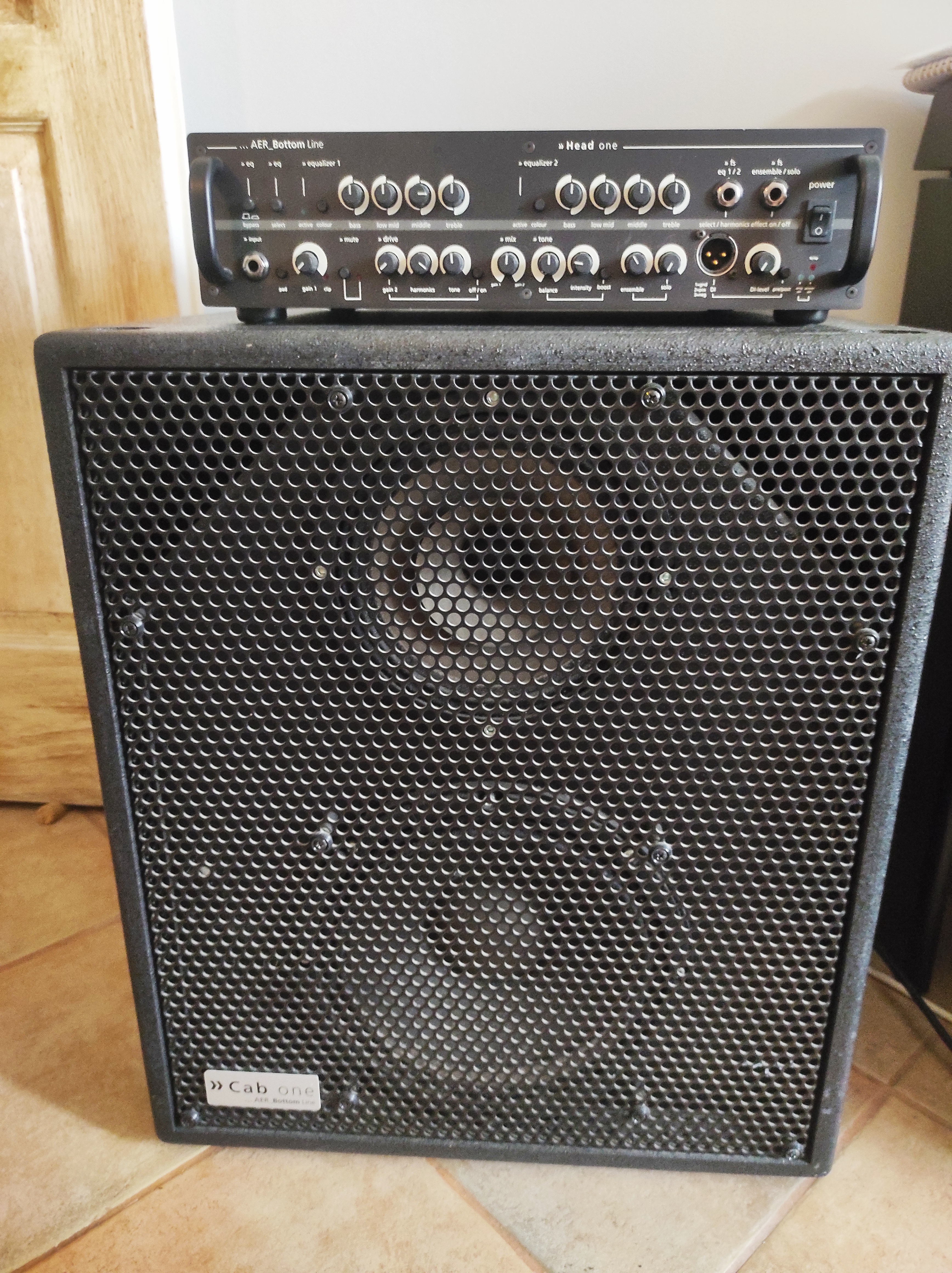 Vends ampli basse AER Bottom Line 300W et son baffle Cab One 300w.