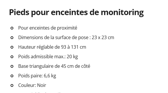 Pieds Monit