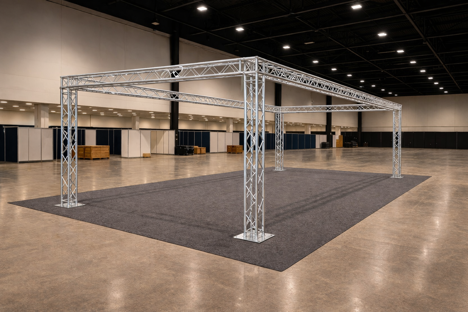 Structure stand aluminium TRUSS 10 m x 4 m – salon / événementiel