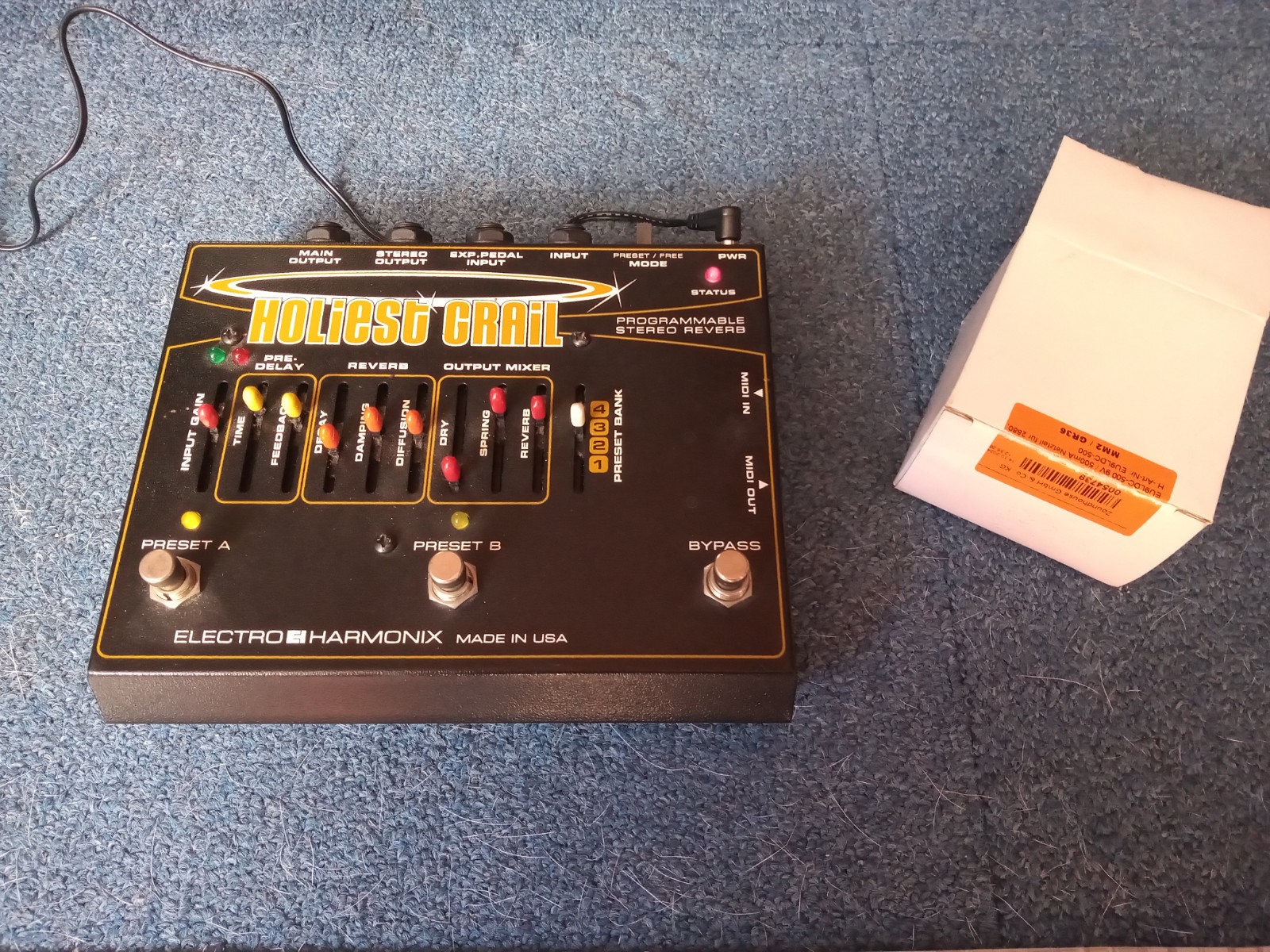 Vends Electro Harmonix Holiest Grail 