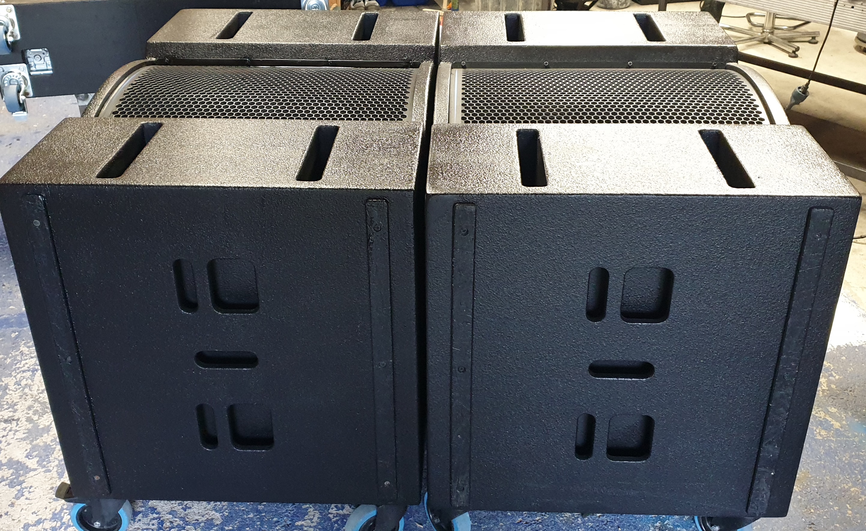 VEND 2 DS15S APG + FLY CASE + SPDS15 + FP10000Q lab + 2 TB218S