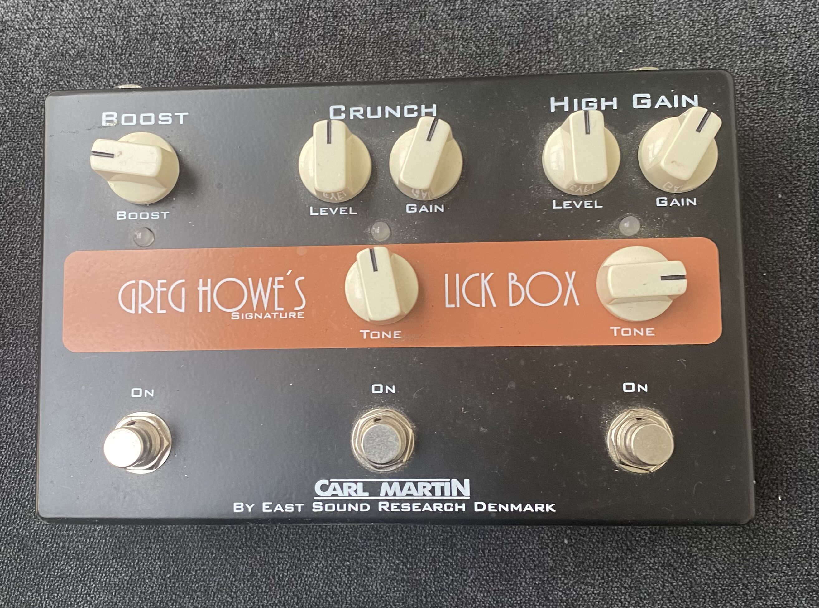 Overdrive/Distortion Carl Martin Lick Box Greg Howe