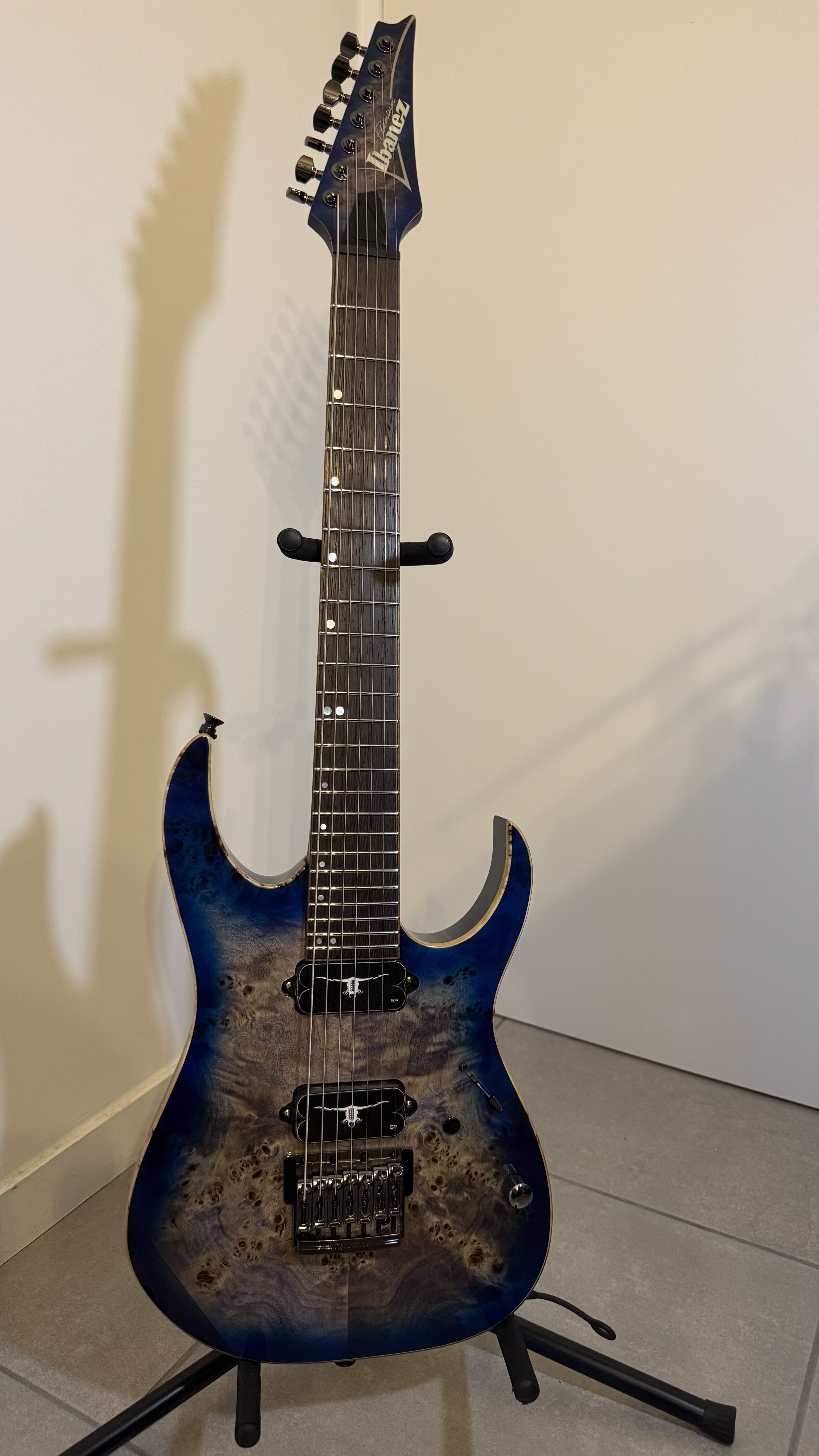 Ibanez RG1027PBF-CBB Premium Cerulean Blue Burst