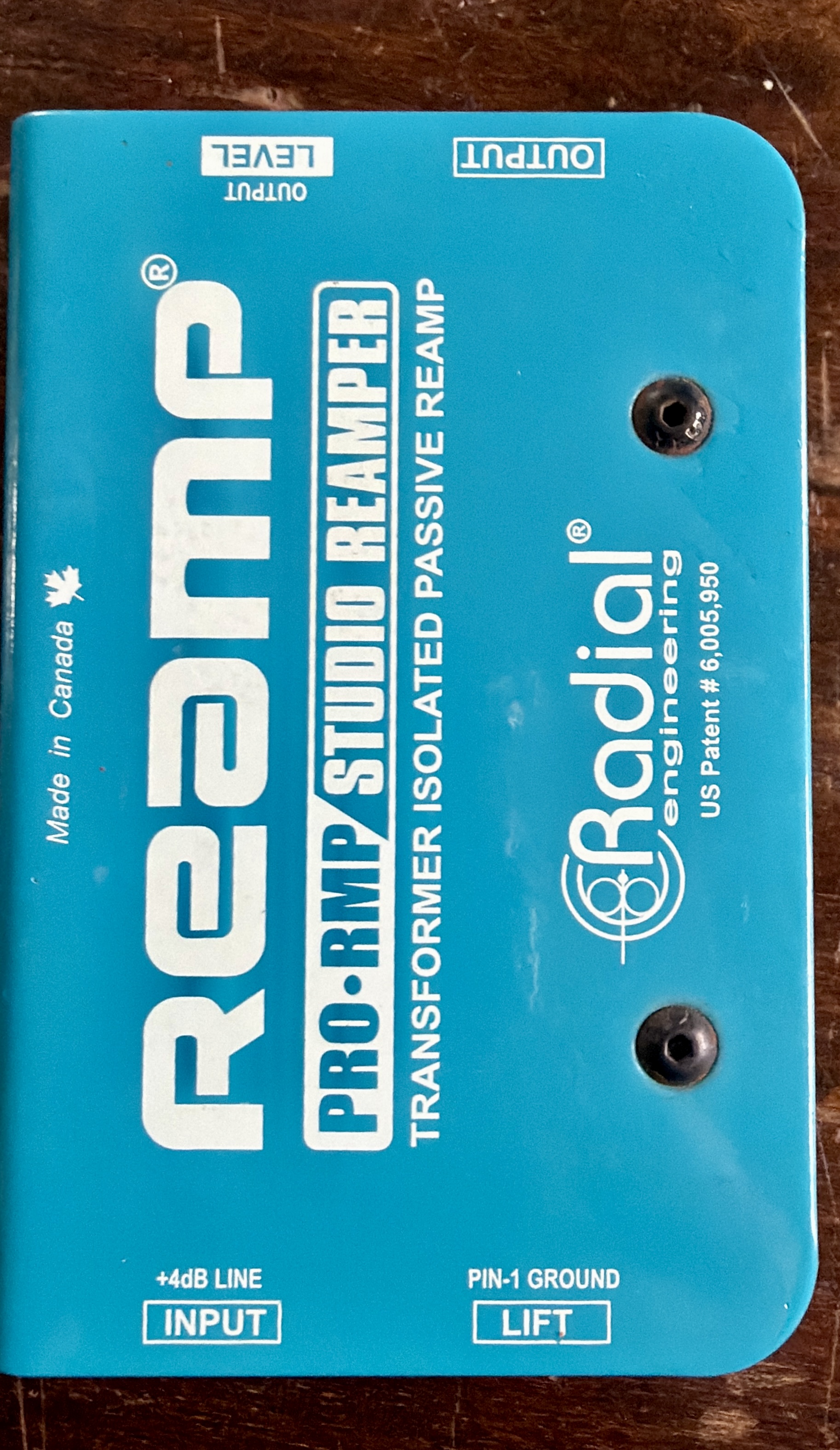 Vend pedale de Reamp radial 
