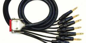 Vends 8x câbles Multipaire Mogami Gold Sub d 25 / DB25 vers Jack en parfait état