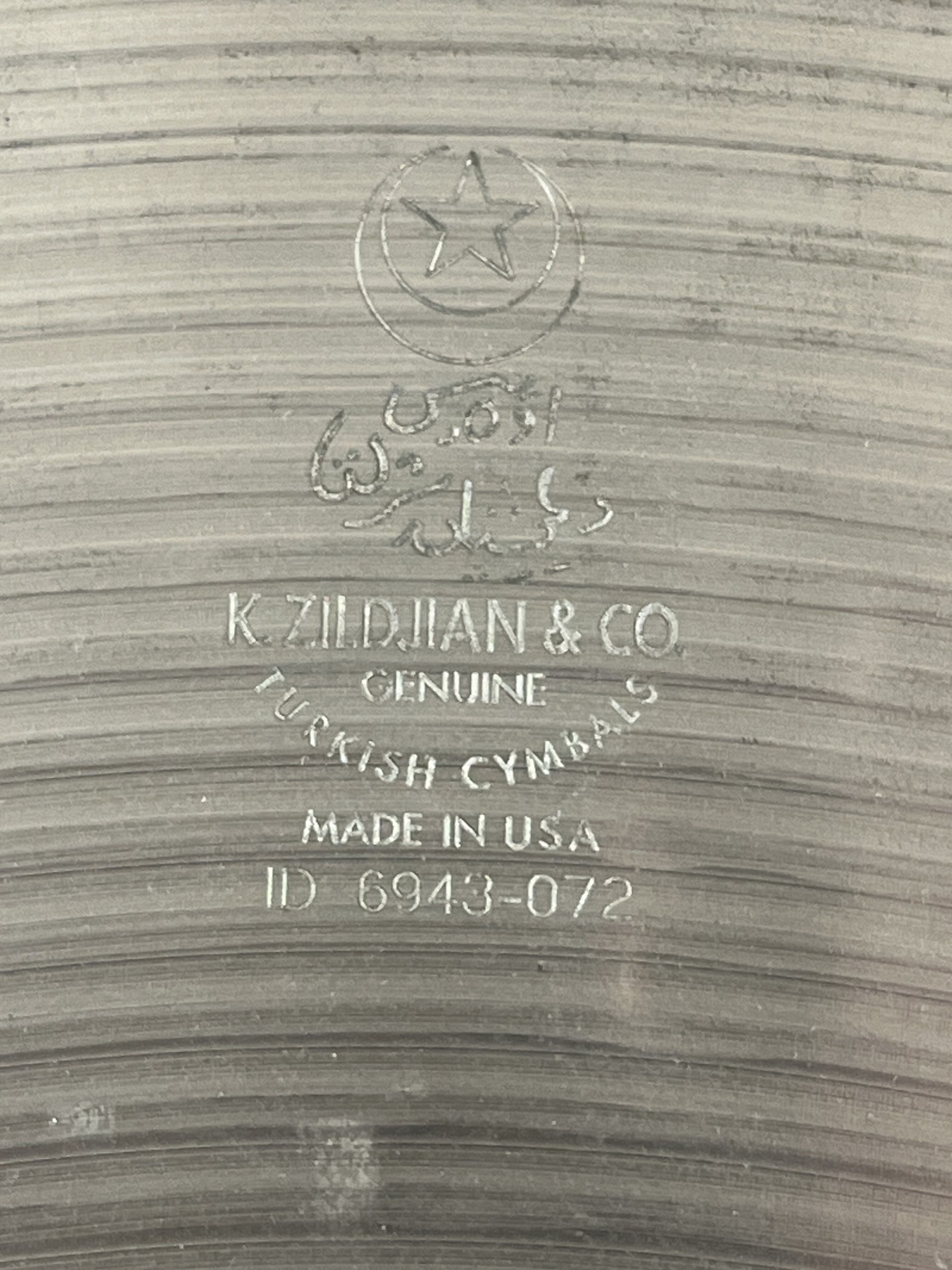 Zildjian K Dark Crash Set – 15” / 16” / 17” – Star Stamp 90s – Excellent état