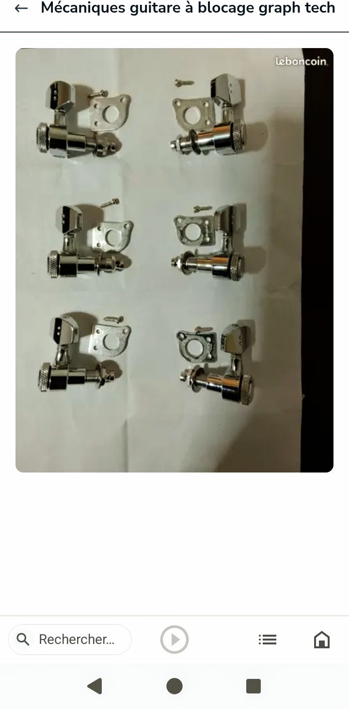 Vends Mécaniques guitare à blocage.