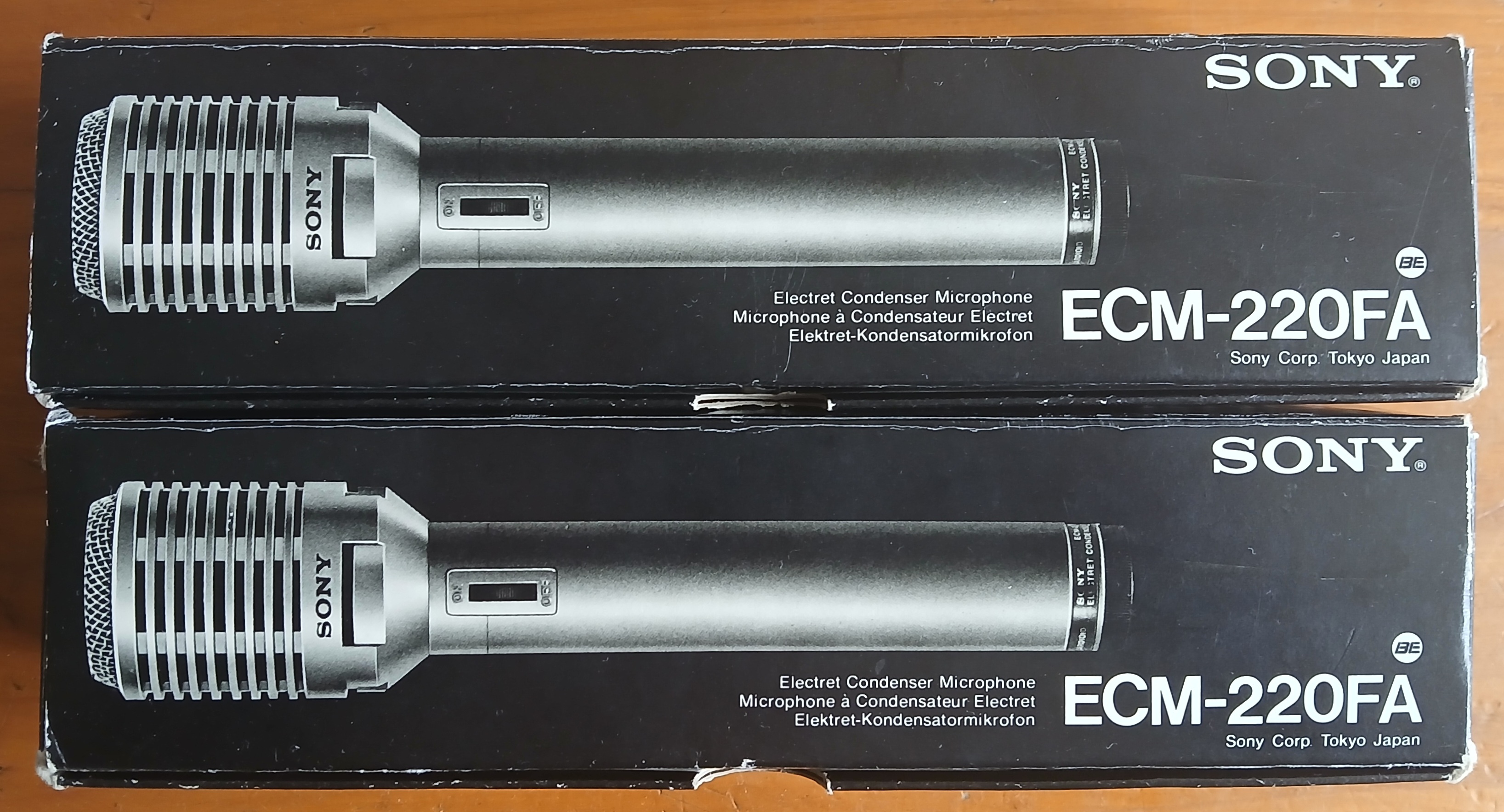 Vends 2 microphones Sony ECM-220FA