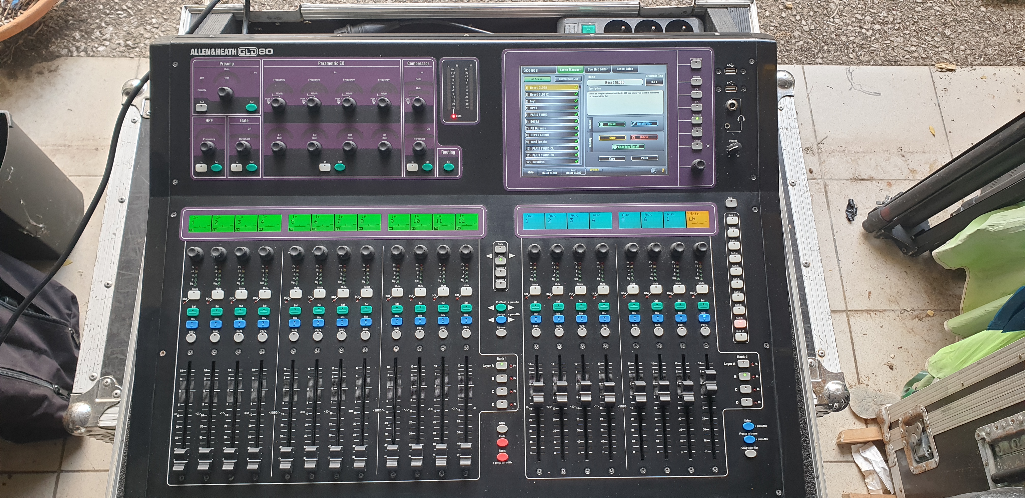 Vends GLD80 en flight avec carte Dante