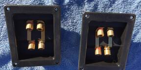 Vends 2 borniers contacts or pour enceintes