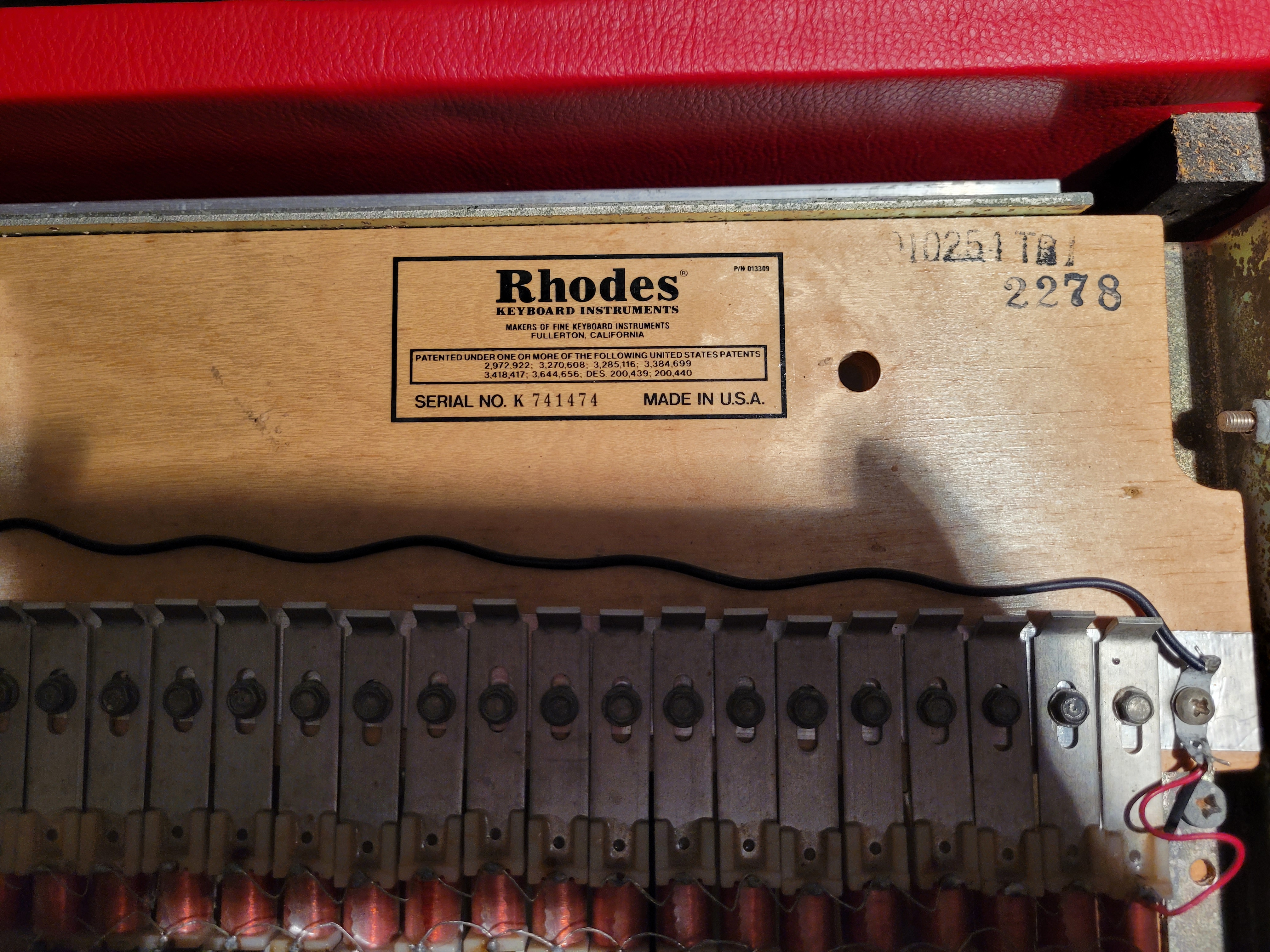 Fender Rhodes  MARK I STAGE PIANO (juillet 1978)