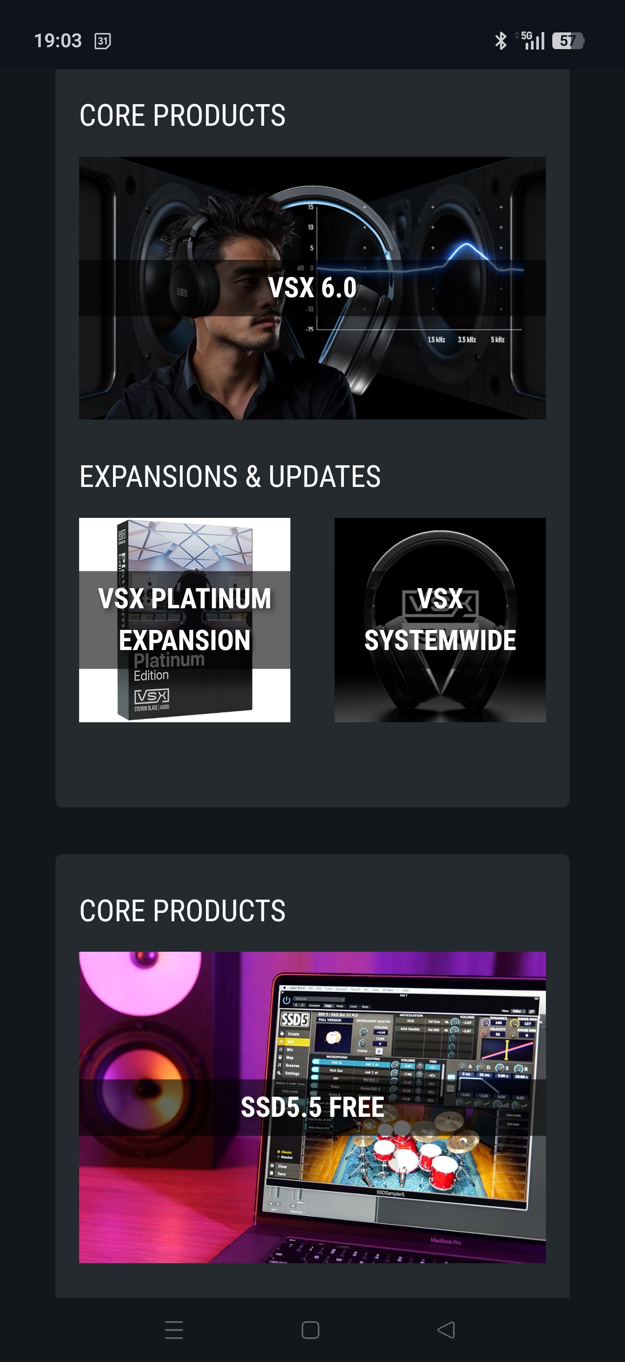 Système de simulation Vsx 6 Slate avec platinum expansion 