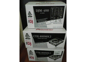 Pioneer 2 CDJ 800MK2 + DJM400