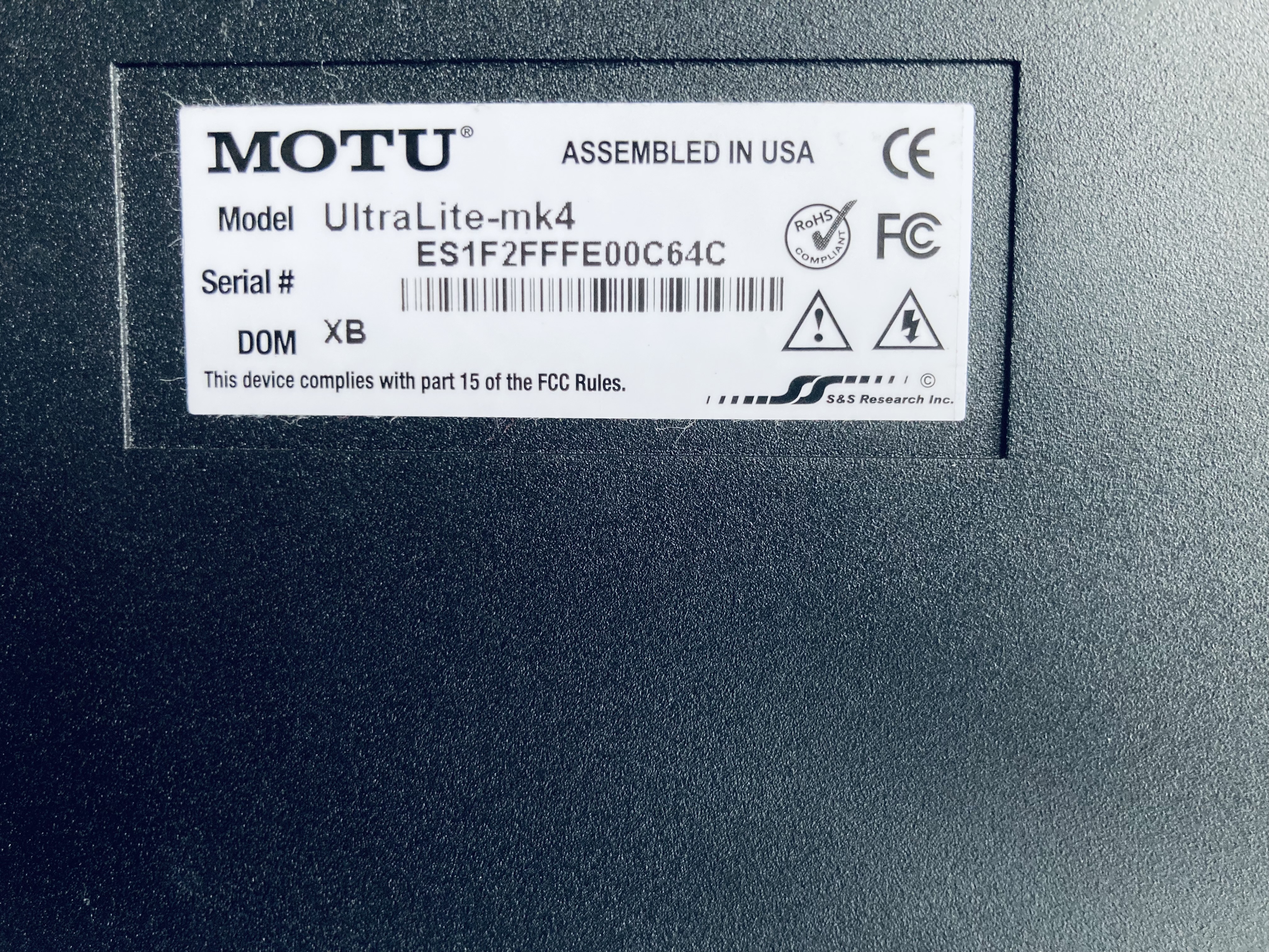 MOTU UltraLite-mk4 (6478)