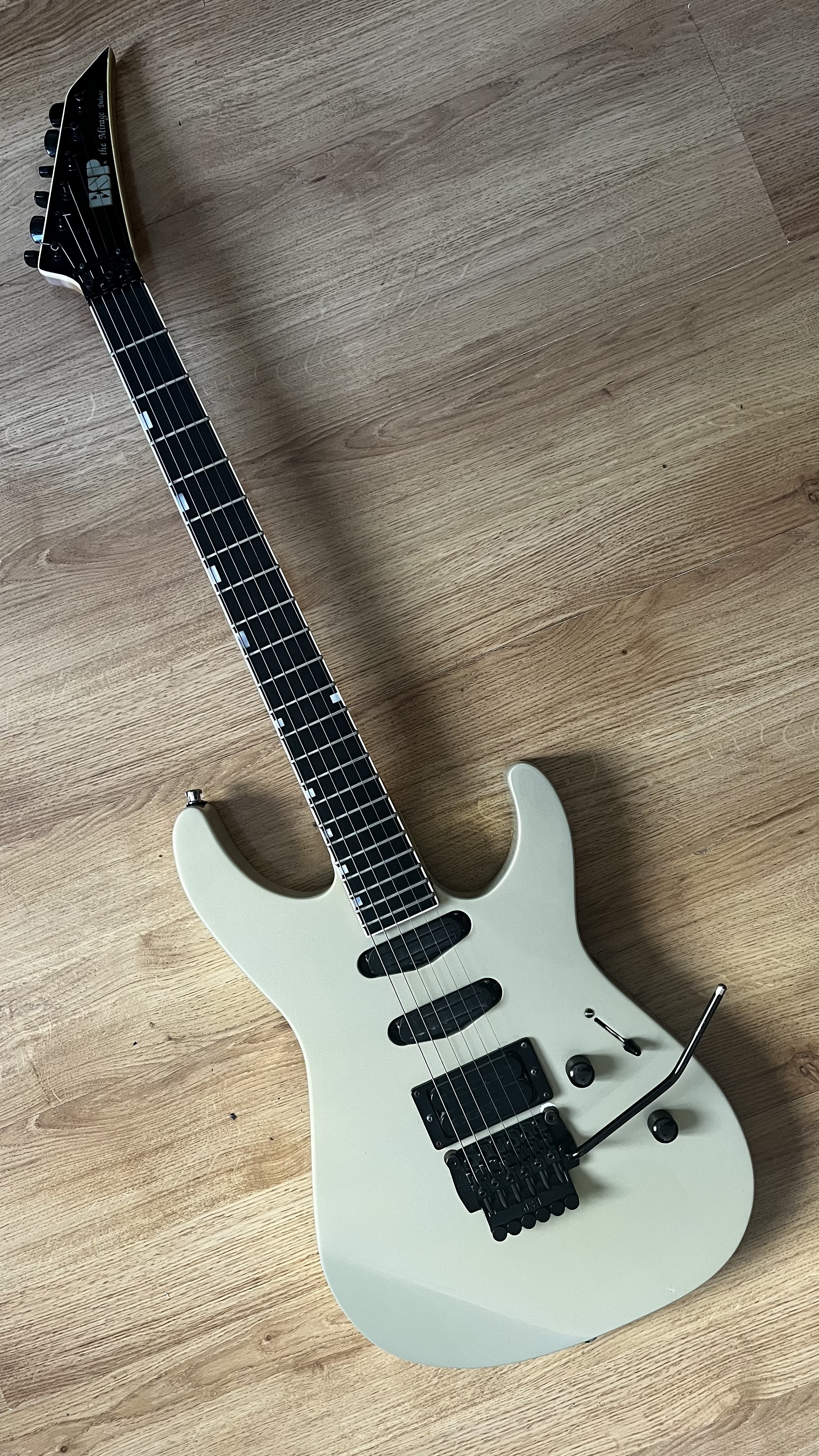 ESP the Mirage Deluxe 1987 lawsuit "Pearl Gold"