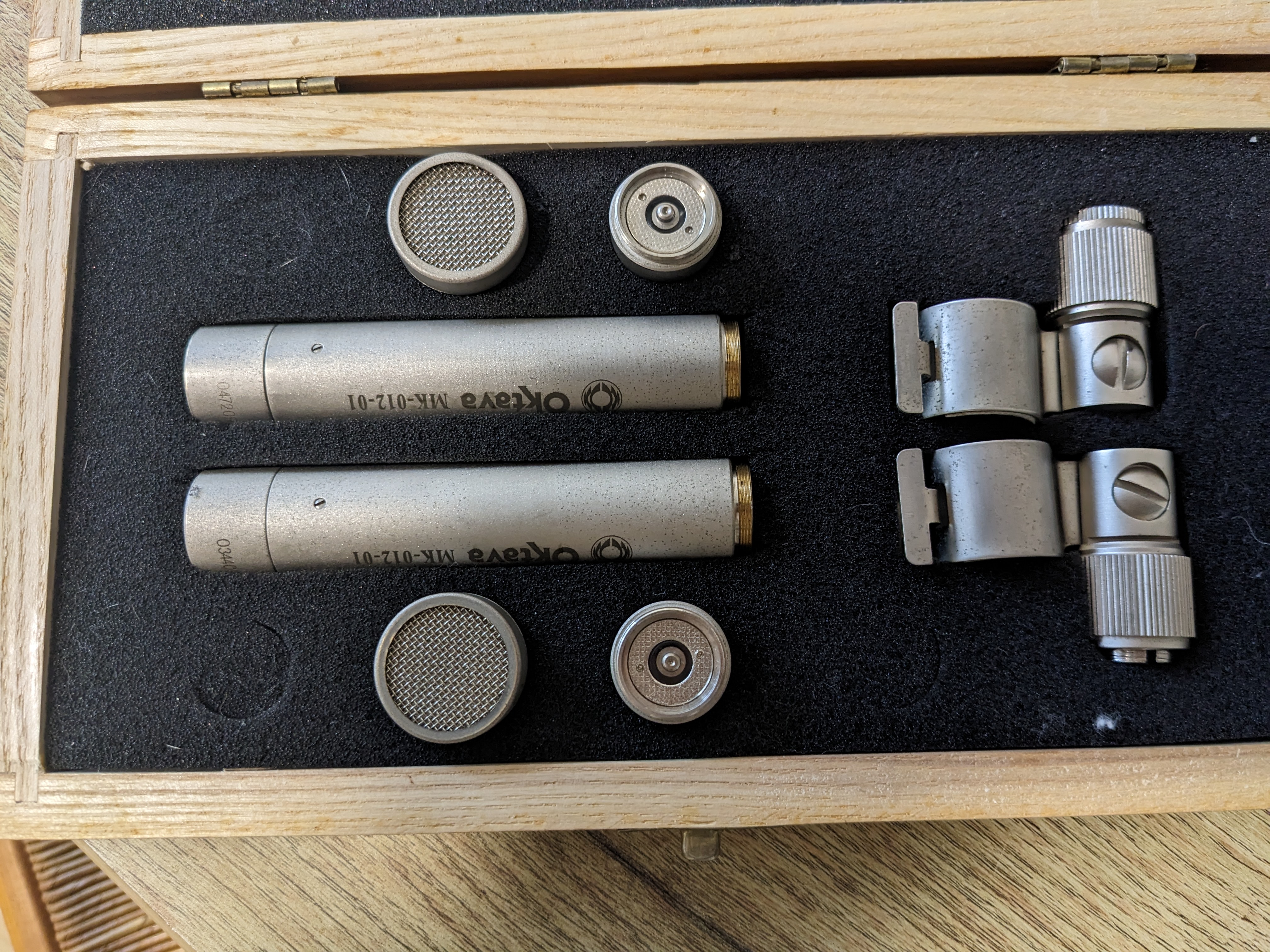 vends couple de oktava mk012 avec capsule cardioïde 