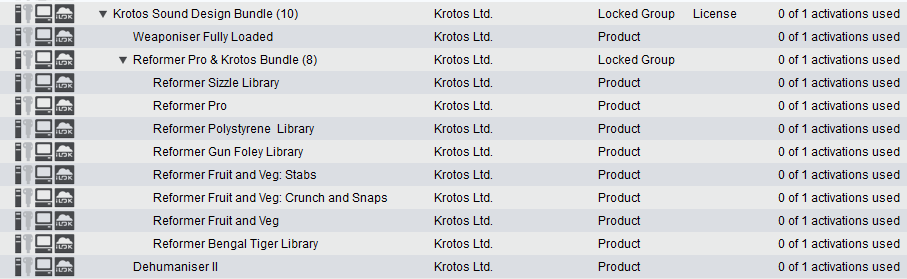 Vends Krotos Sound design Bundle