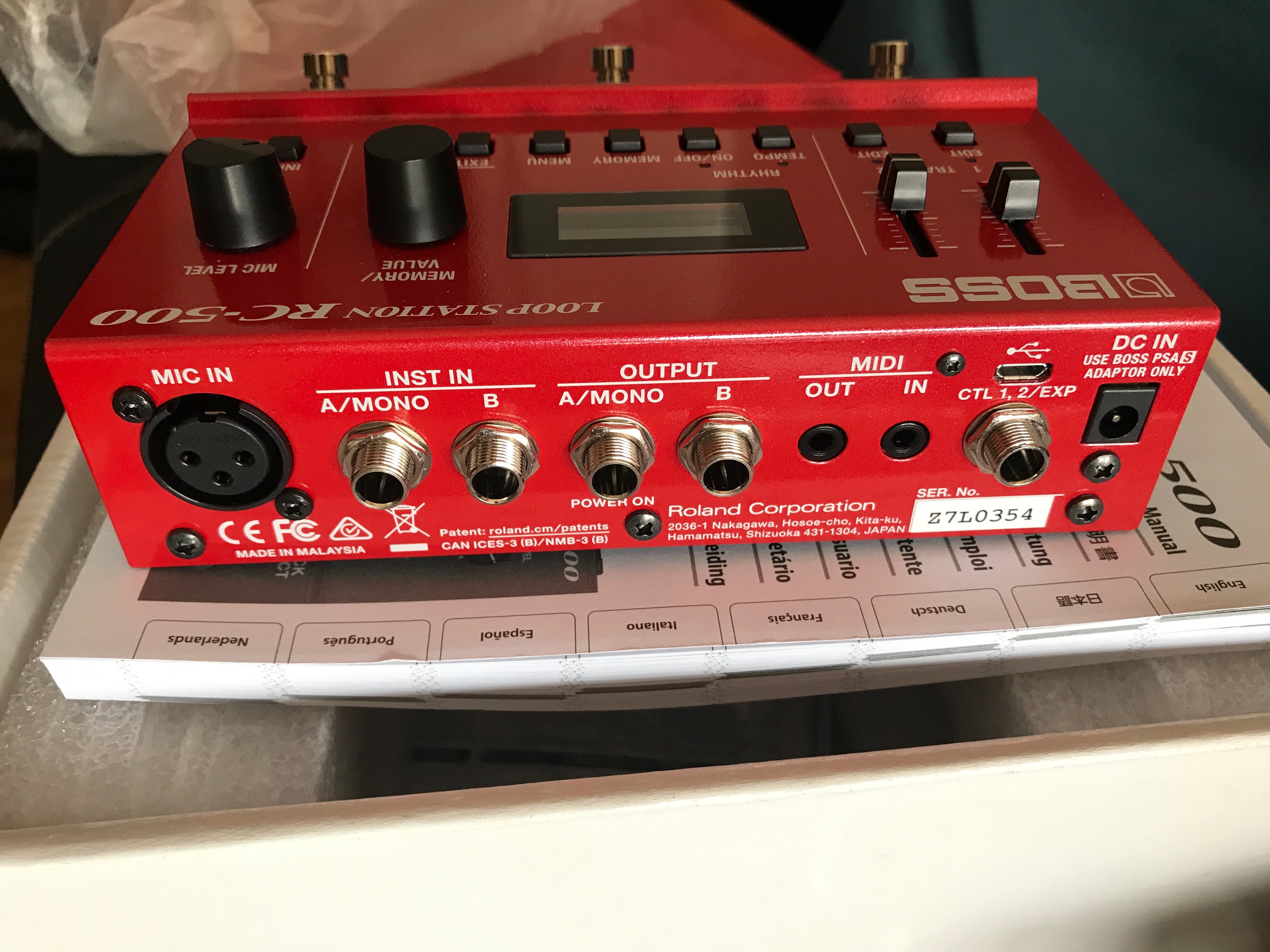 Vends Looper Boss Rc 500