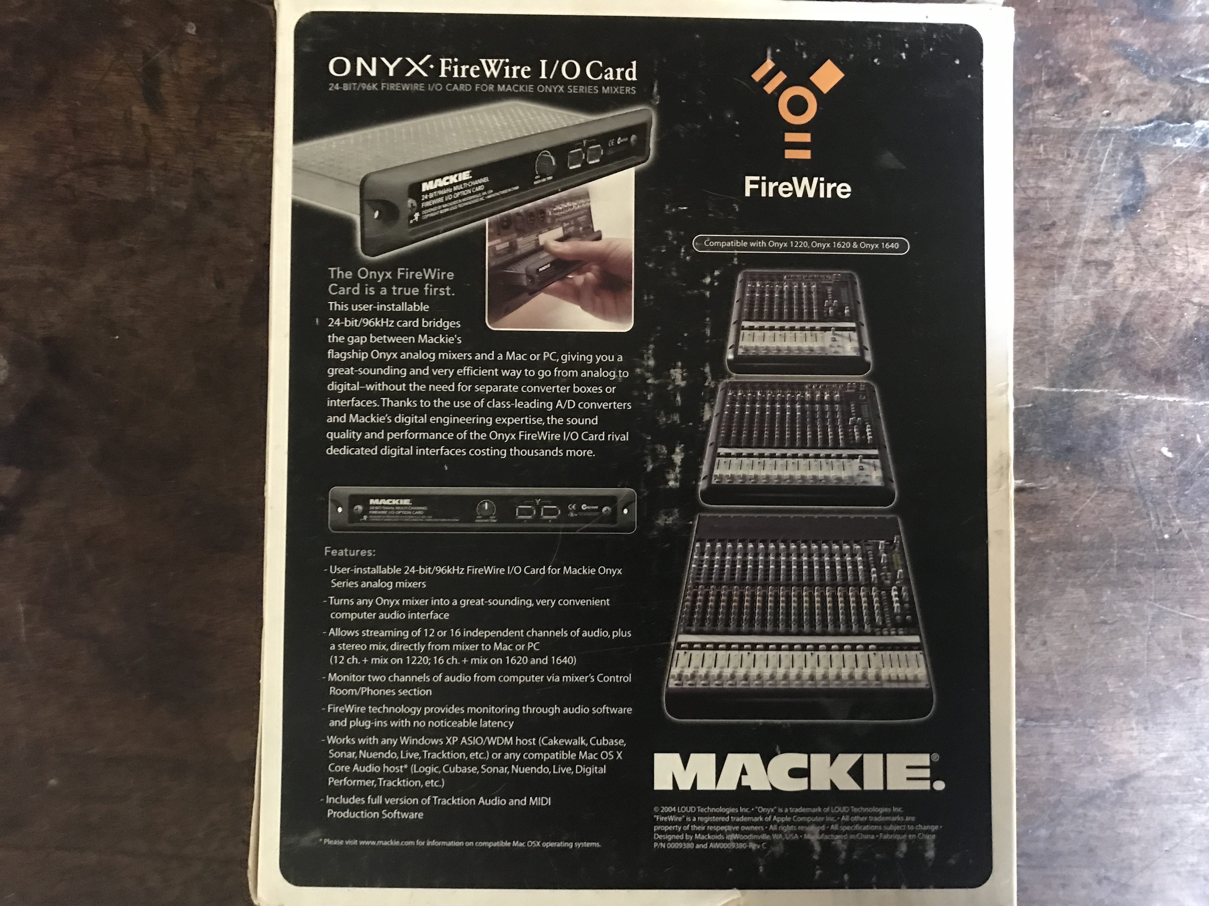 Mackie Firewire Pour Onyx (4012)