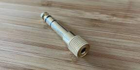 Adaptateur mini-jack 3.5 mm femelle - gros jack 6.35 mm mâle (stéréo)