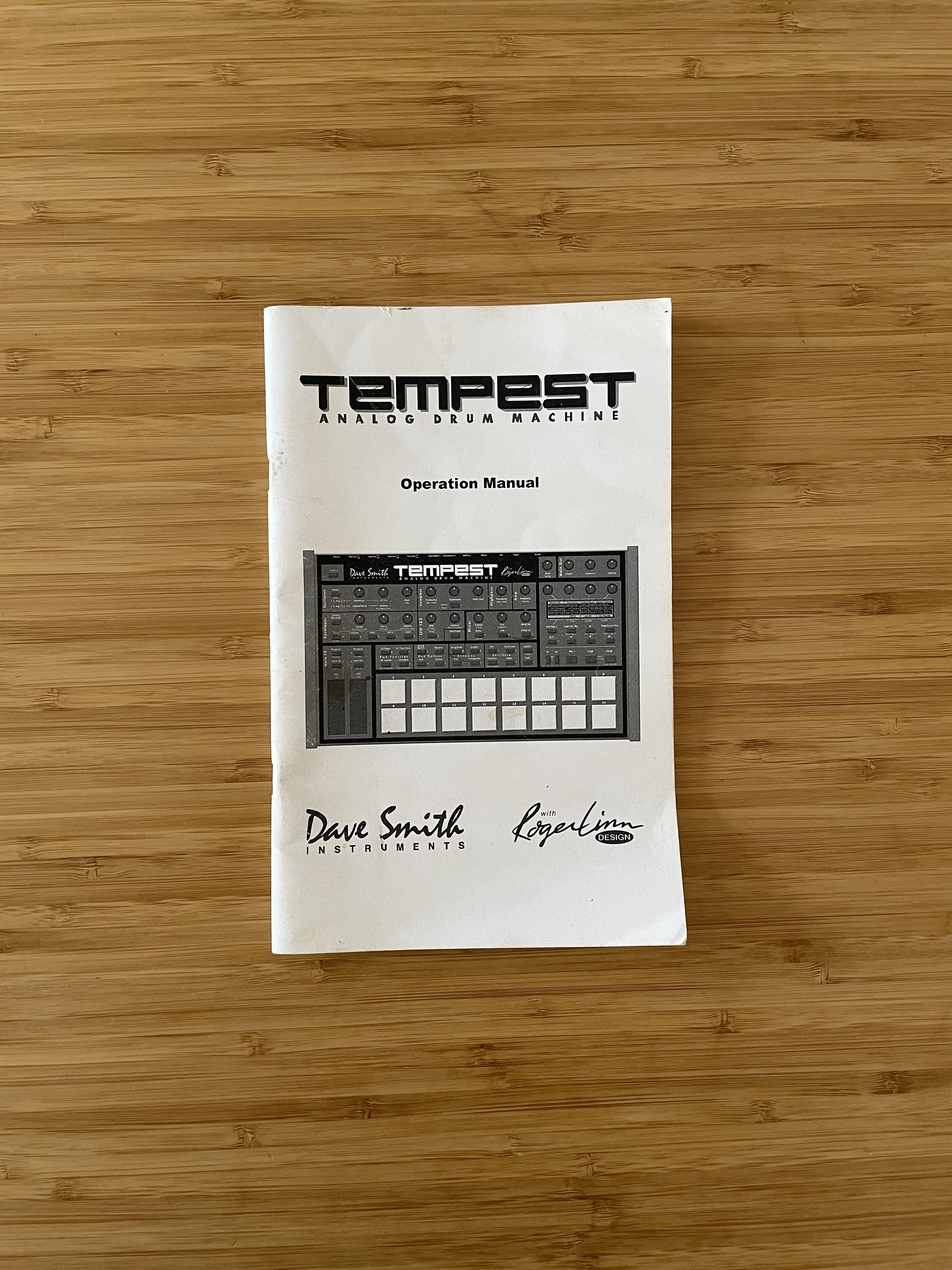 Mode d’emploi Tempest Dave Smith Instruments