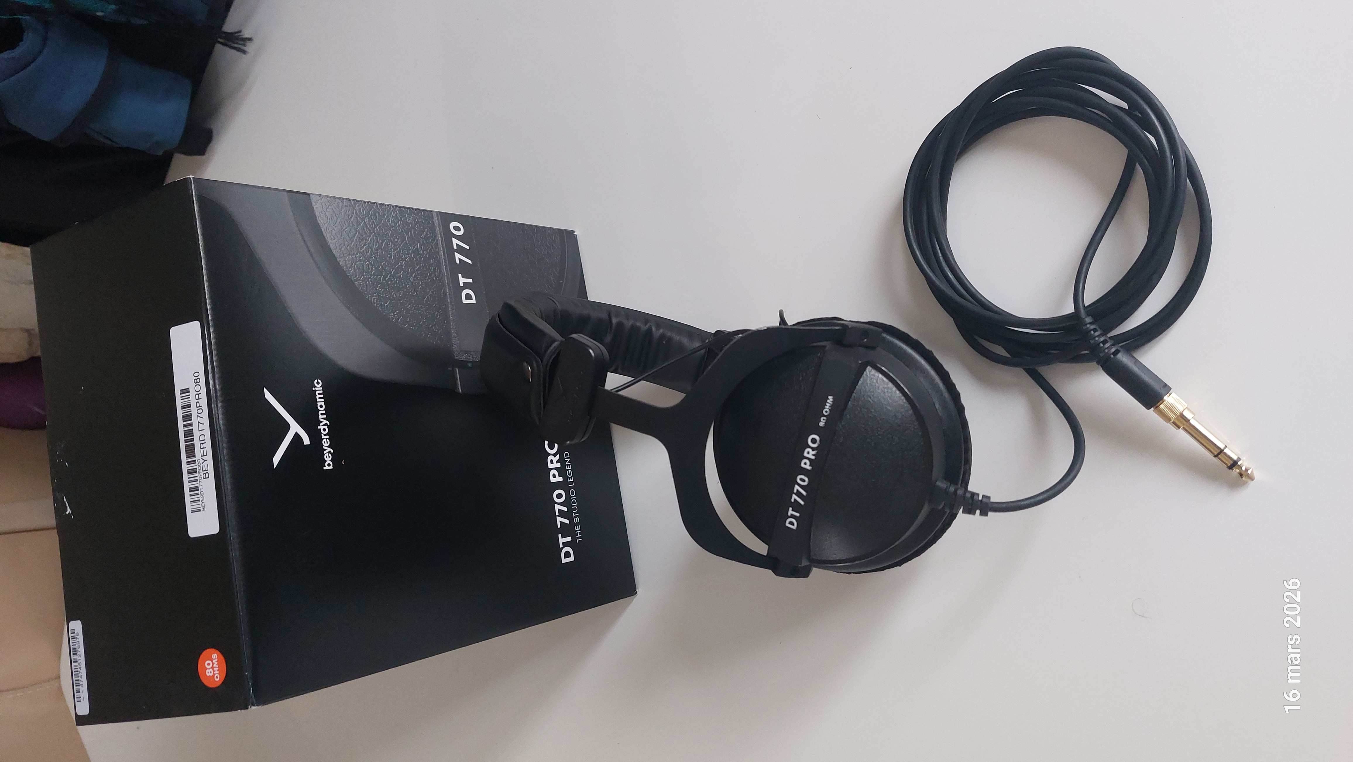 Vends casque Beyer DT770 en 80 ohms