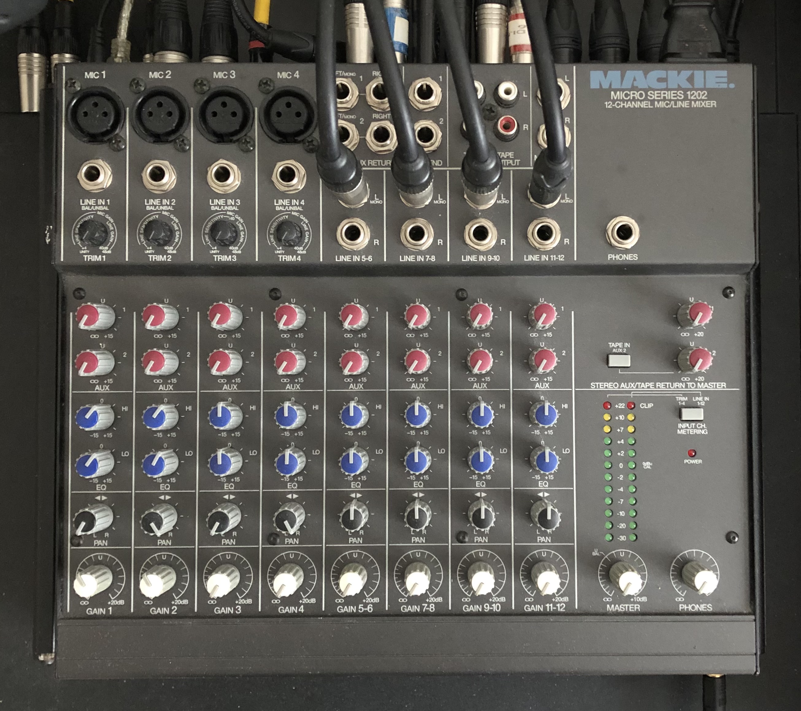 Mackie Micro Series 1202 12-Channel Mic / Line Mixer 1990s