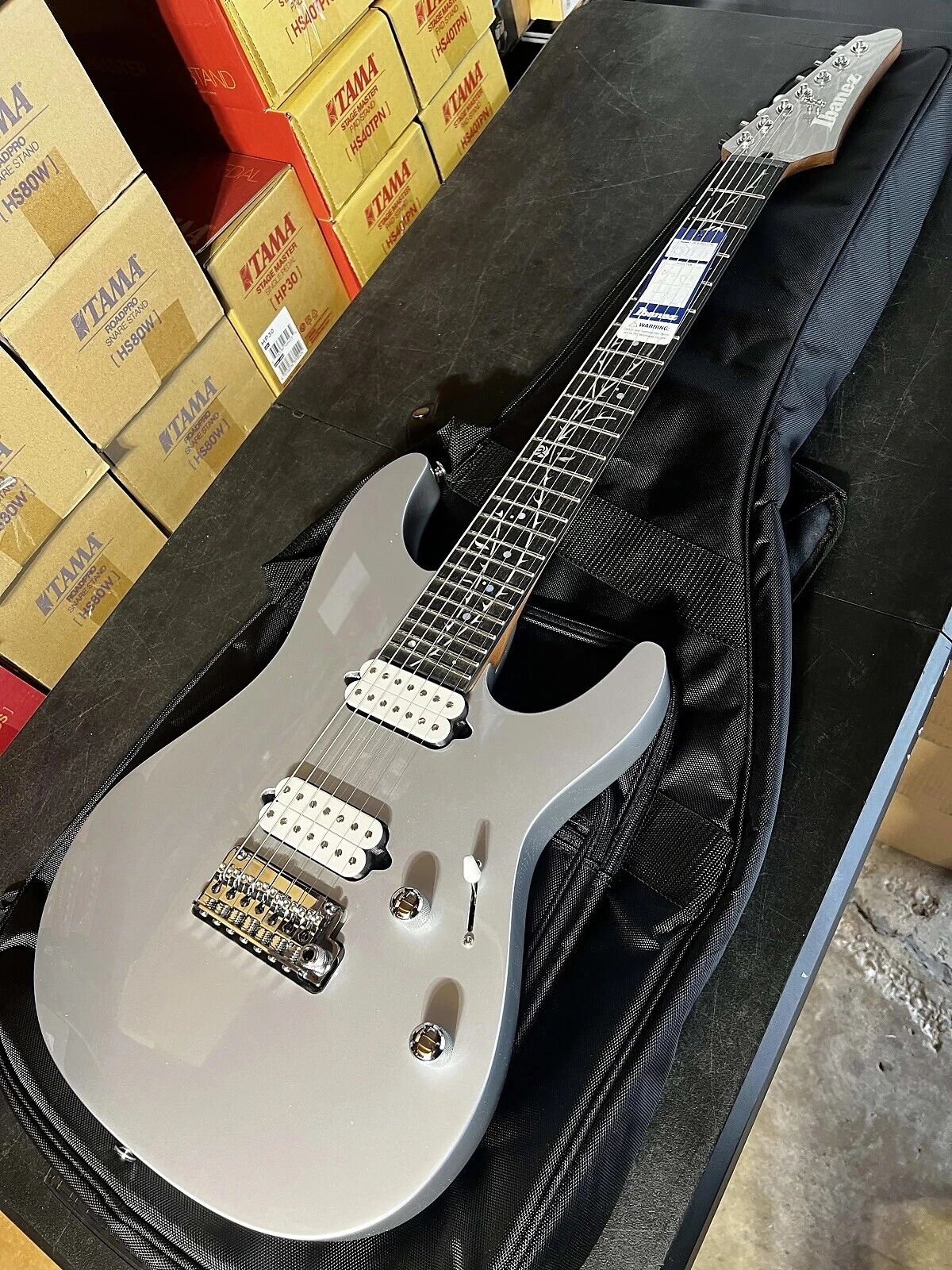 Ibanez TOD70 Tim Henson Signature 7-string Electric Guitar - Classic Silver