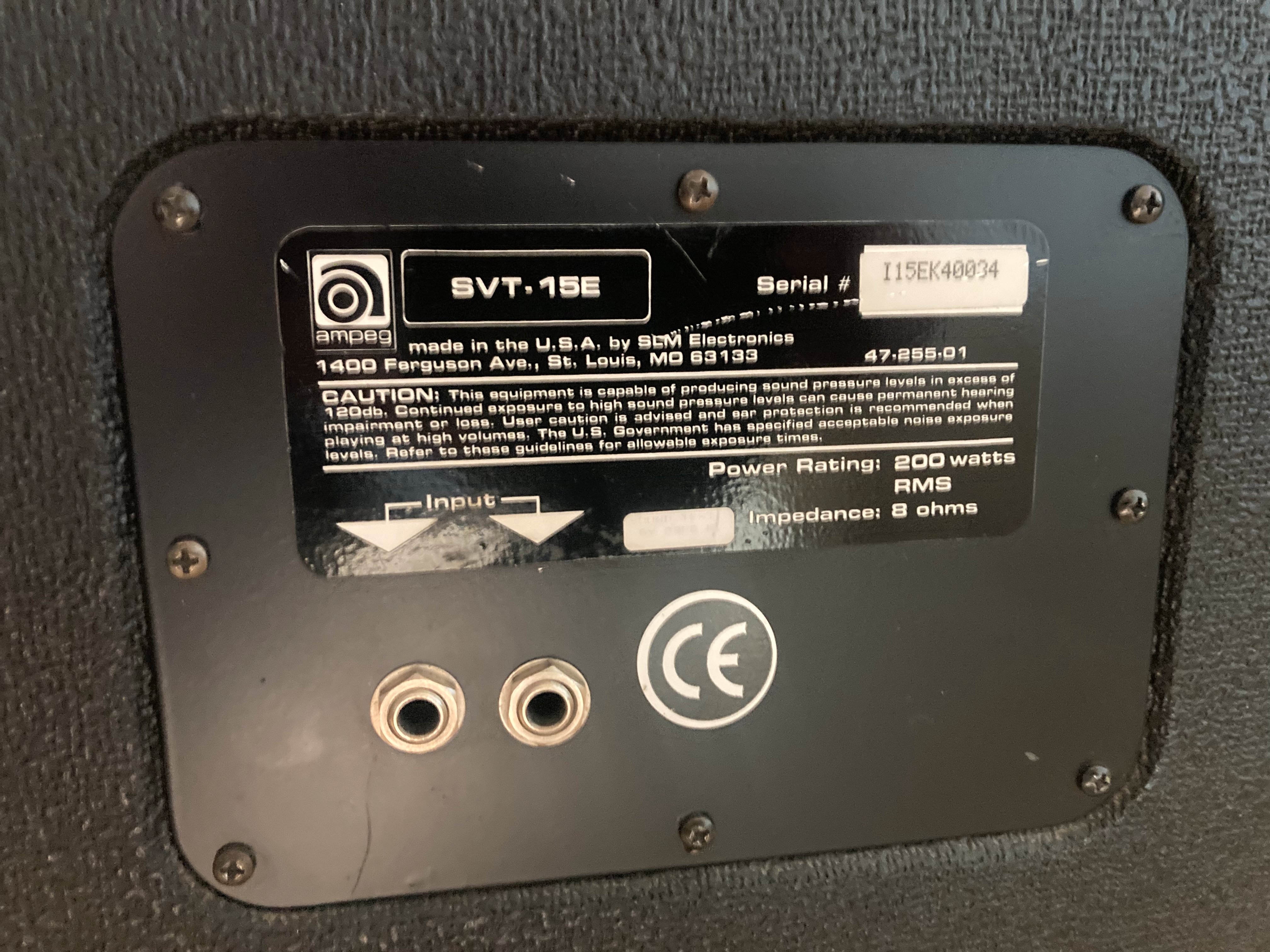 Ampeg svt 15E 2