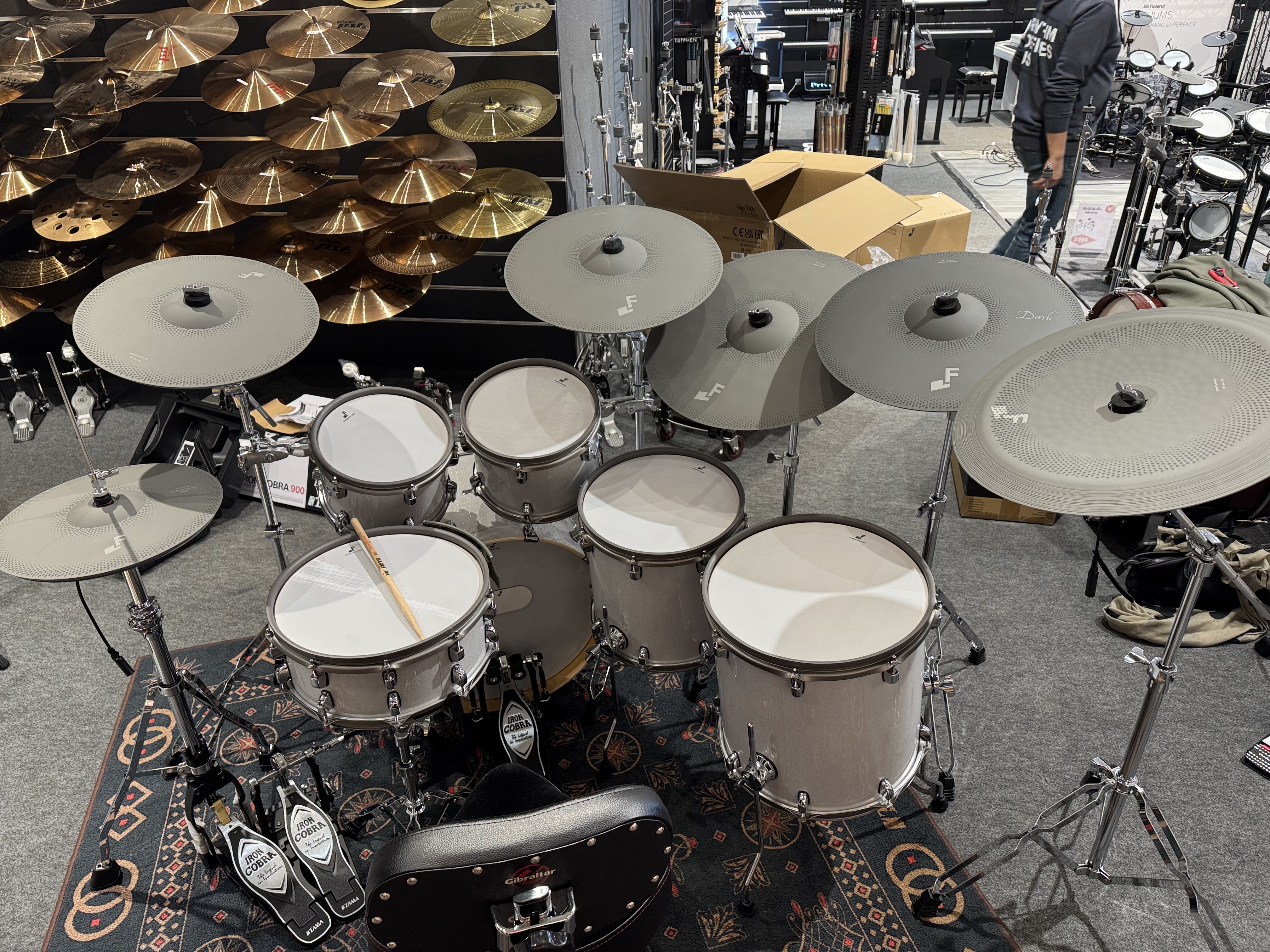 Batterie Electronique EFNOTE PRO 705 E-Drum Heavy Set White Spacial