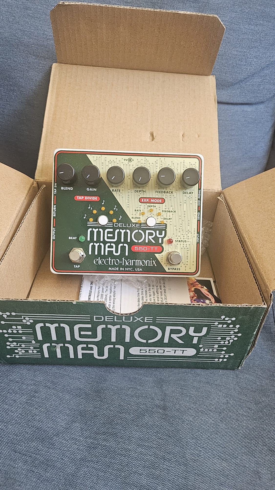 Electro-Harmonix Deluxe Memory Man 550-TT – delay analogique tap tempo