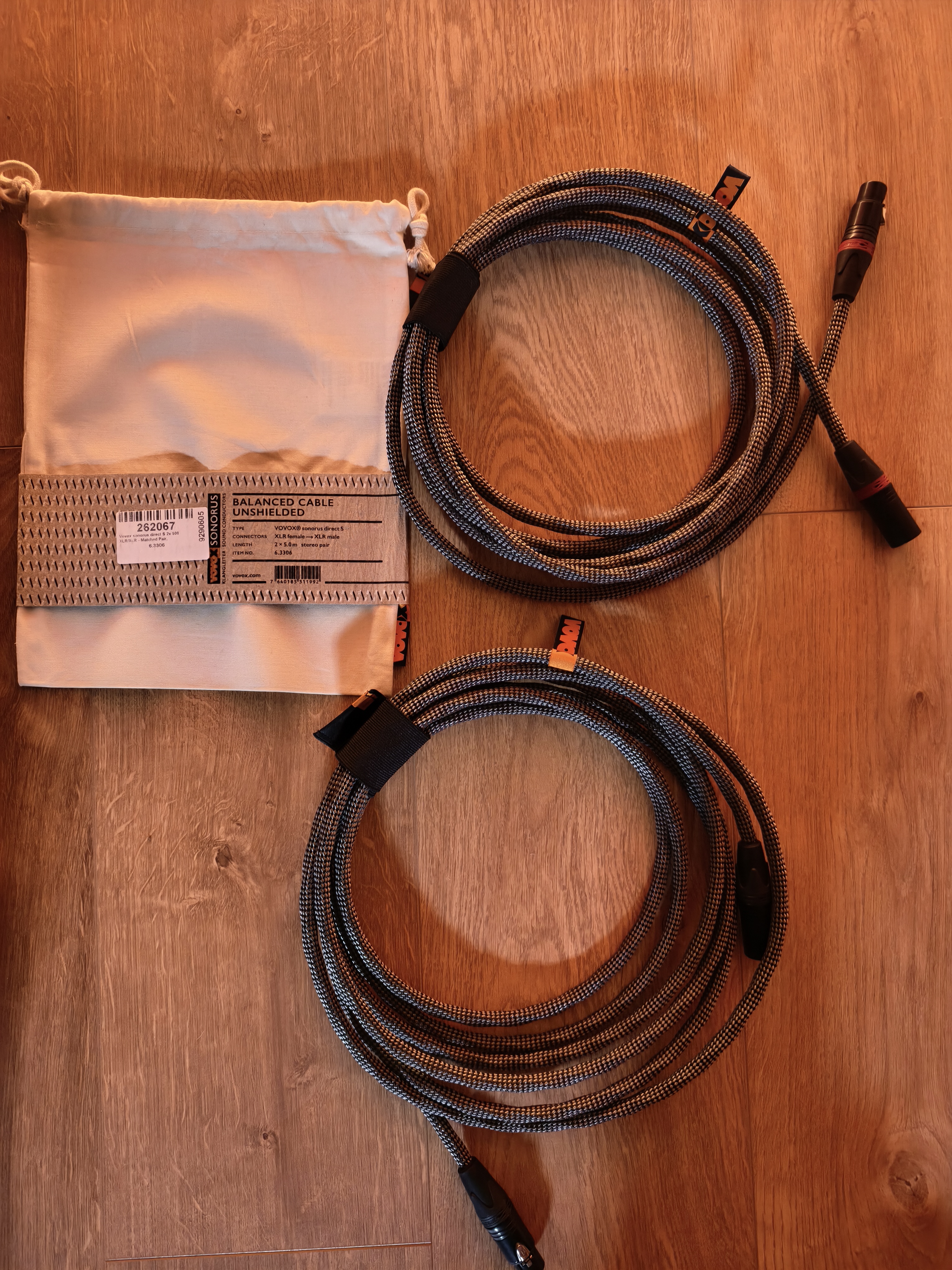 X2 Câble Sonorus Direct S500 XLR/XLR