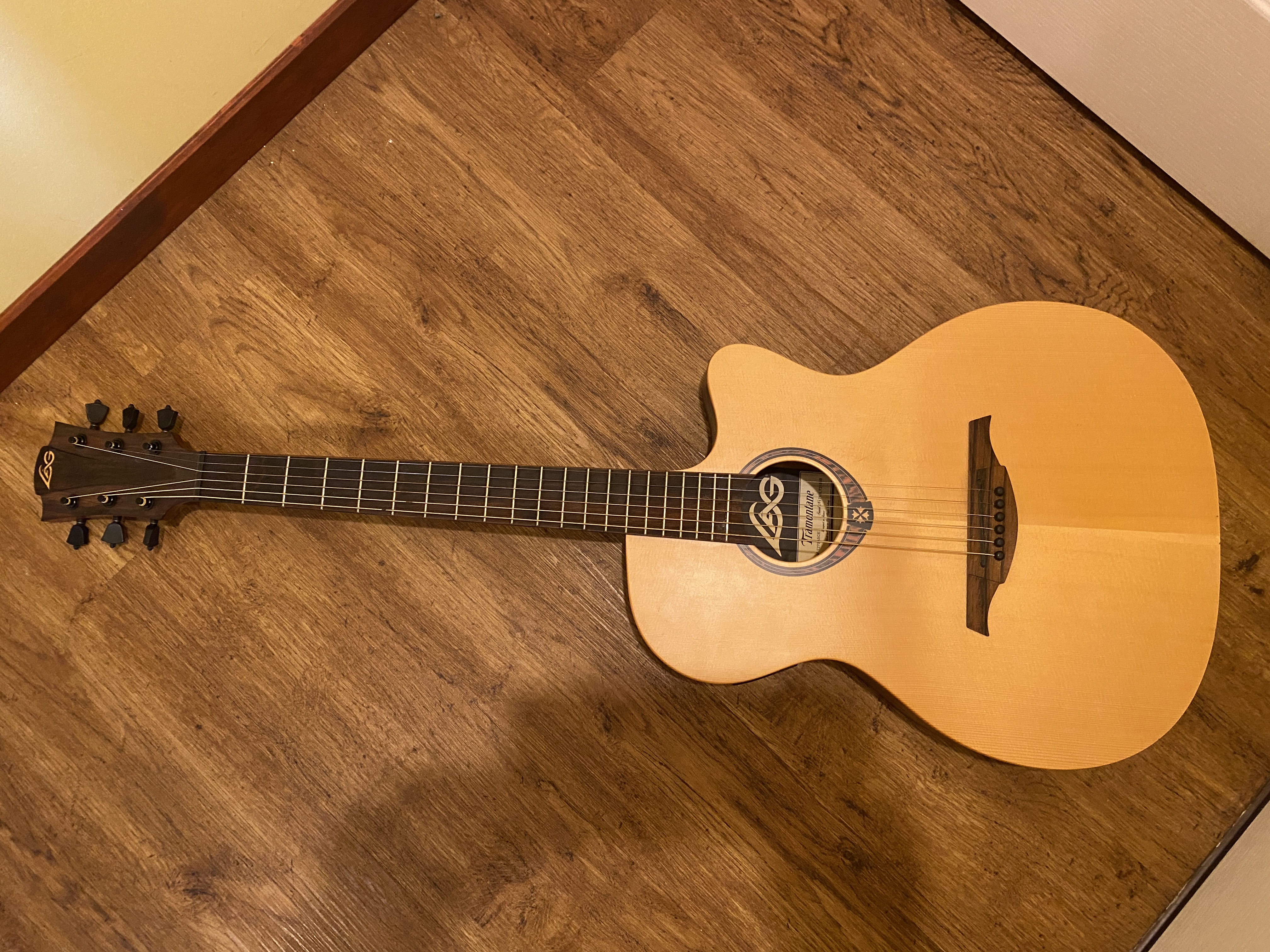 Vends guitare Lag Tramontane - modèle T270ASCE et sa housse de protection