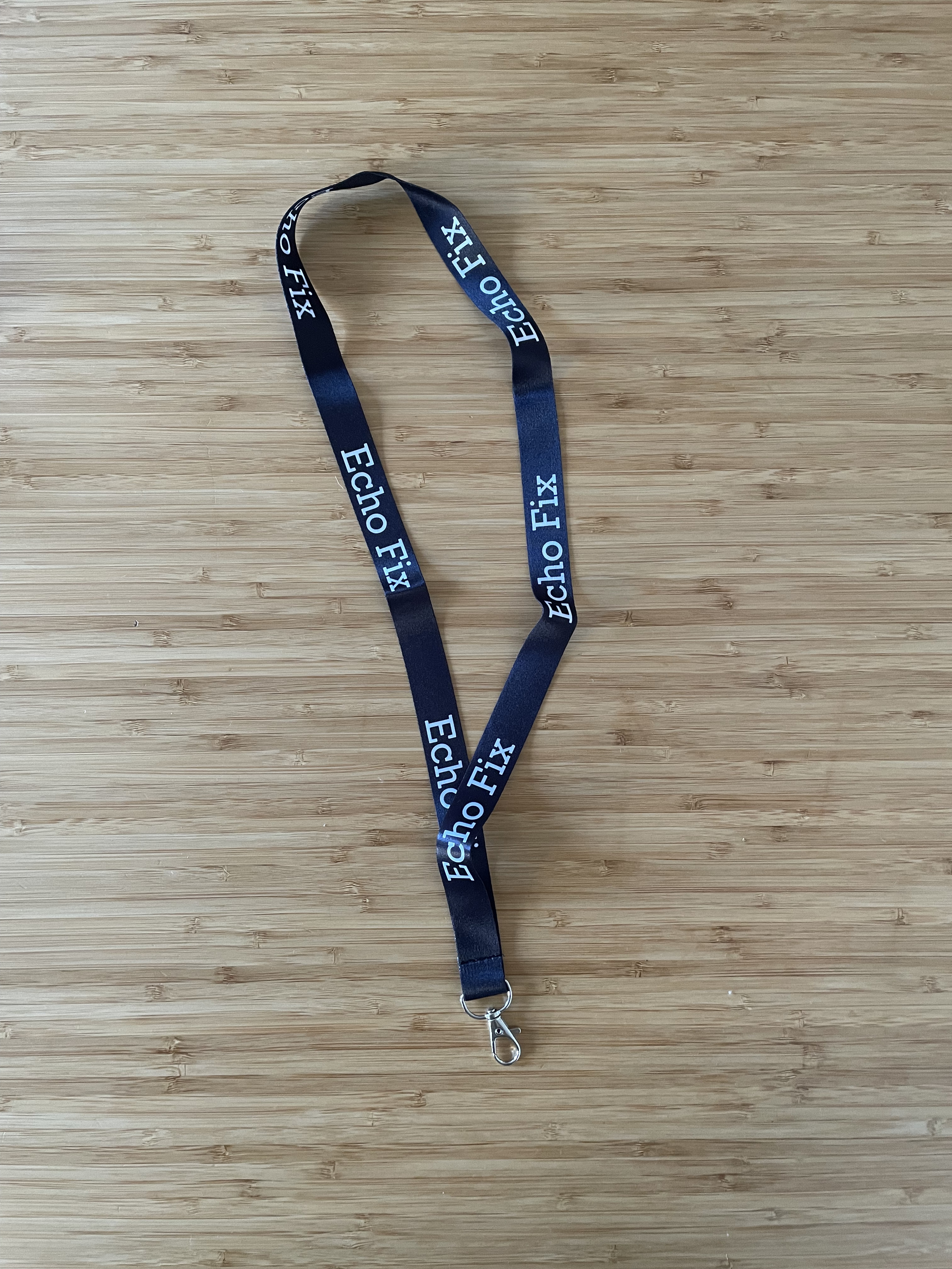 Tour de cou noir Echo Fix  (44 x 2 cm)