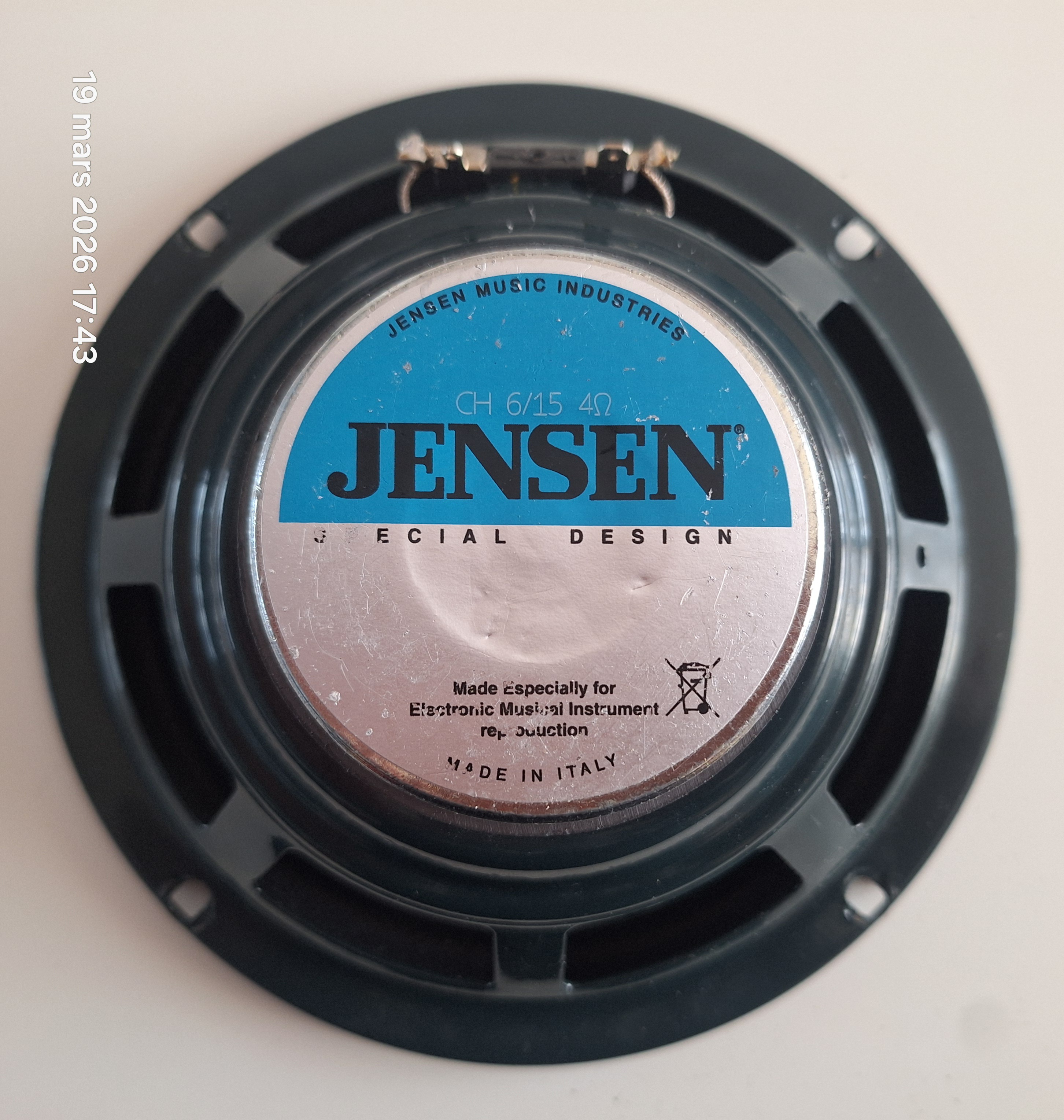 Vends HP Jensen CH6/15, 6", 4ohm, 15W