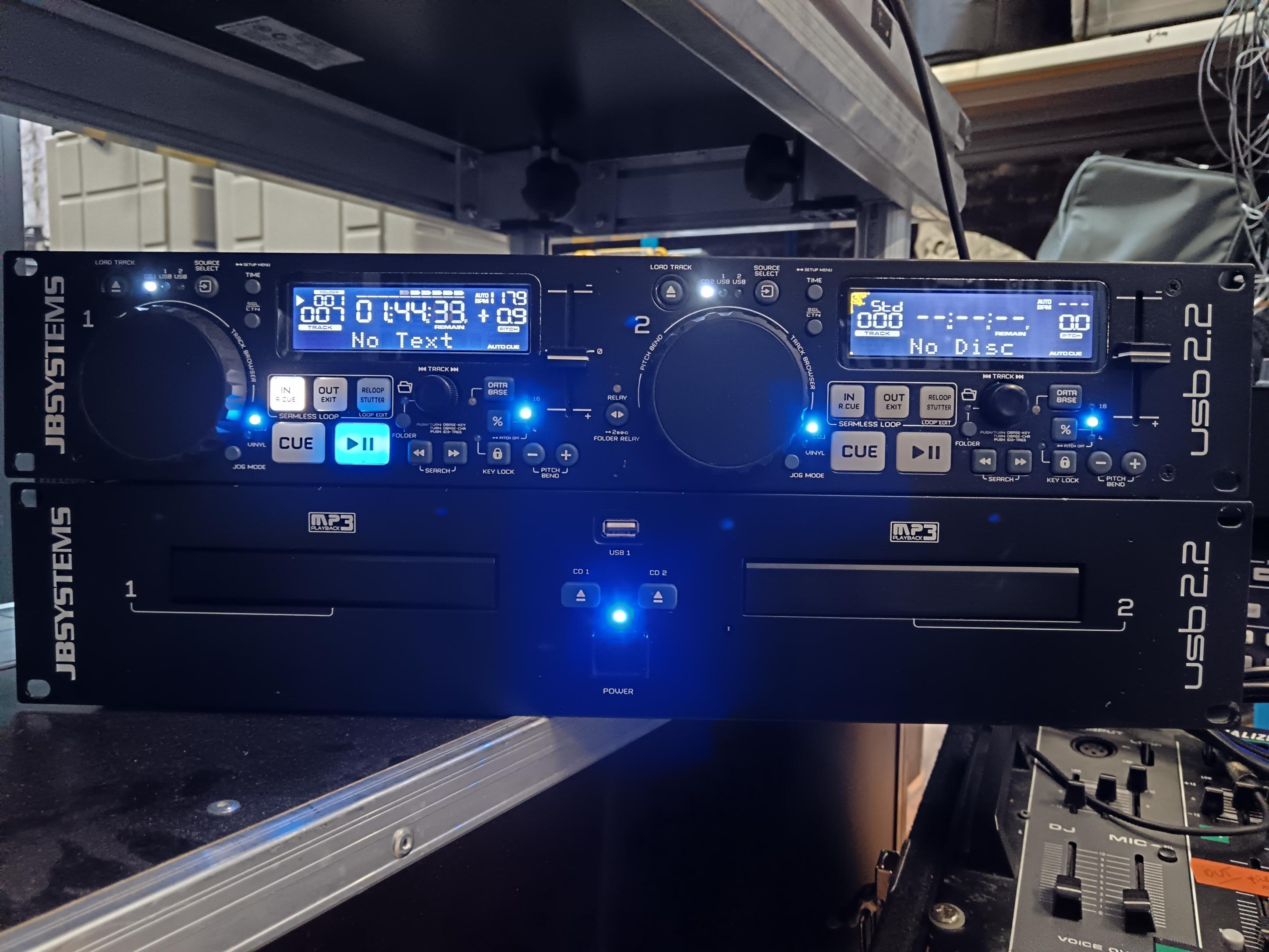 Double-lecteur CD MP3 USB JB SYSTEMS USB 2.2