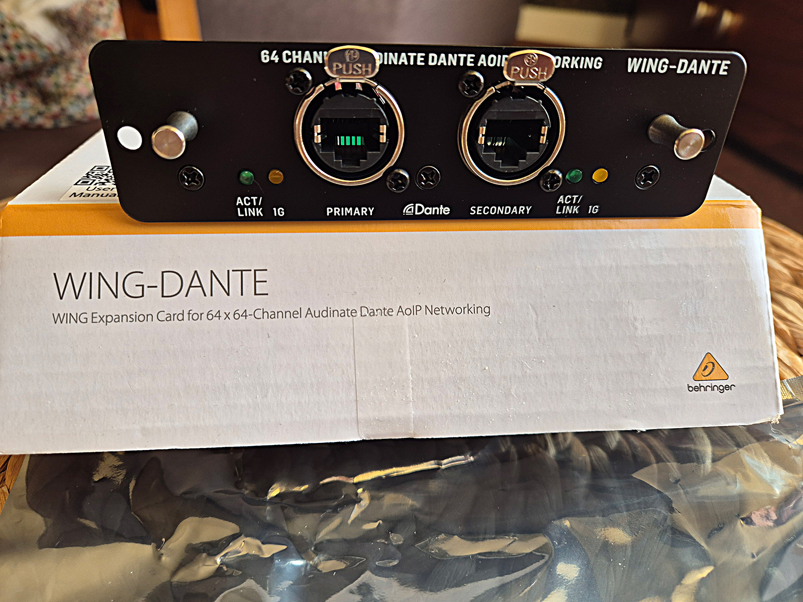 Vends Behringer Wing-Dante