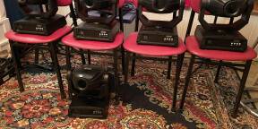 vends 4 Lyres stairville MH-X25 led à retirer sur place.