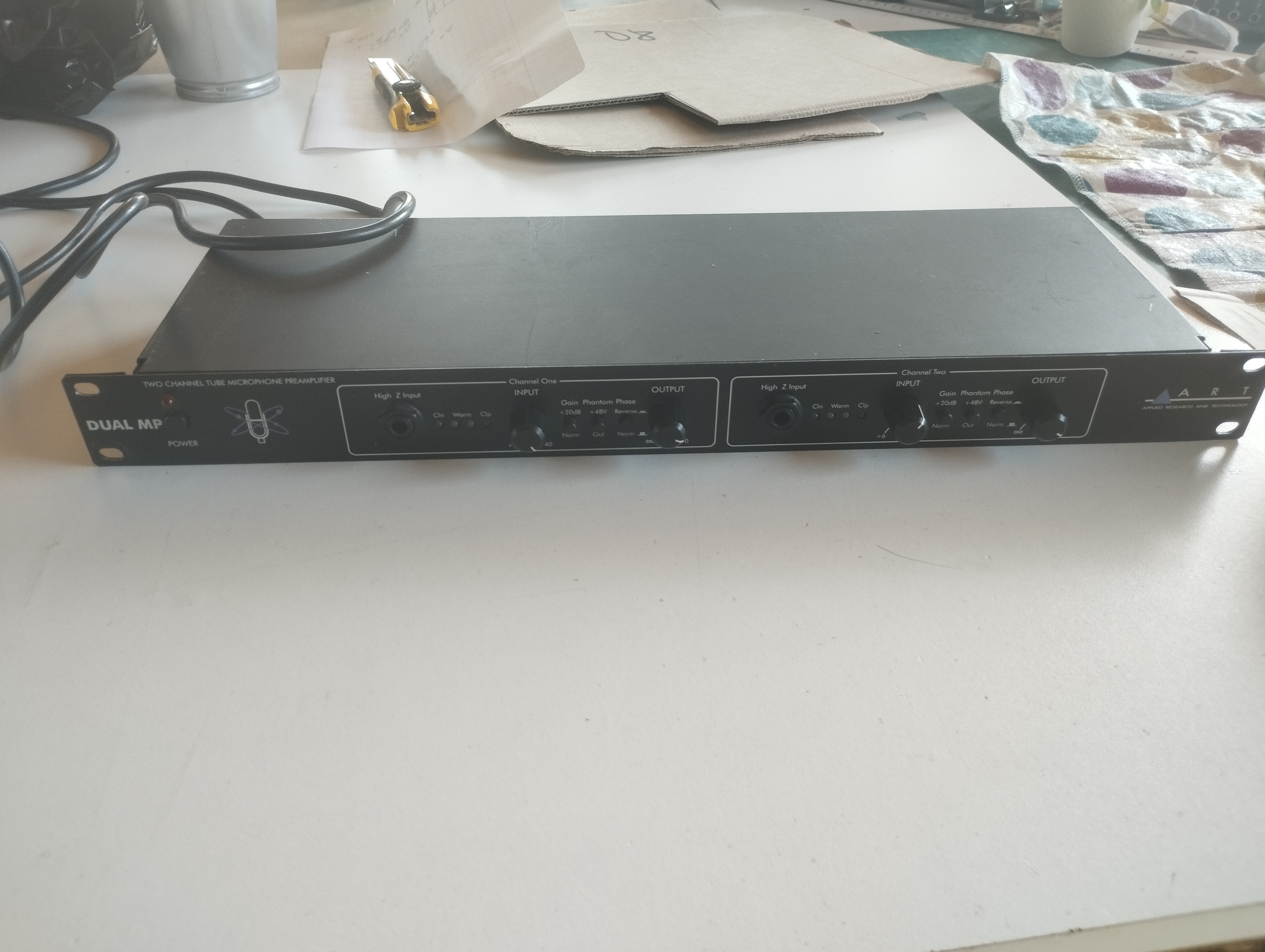 Preampli micro rack à lampes Art Dual MP