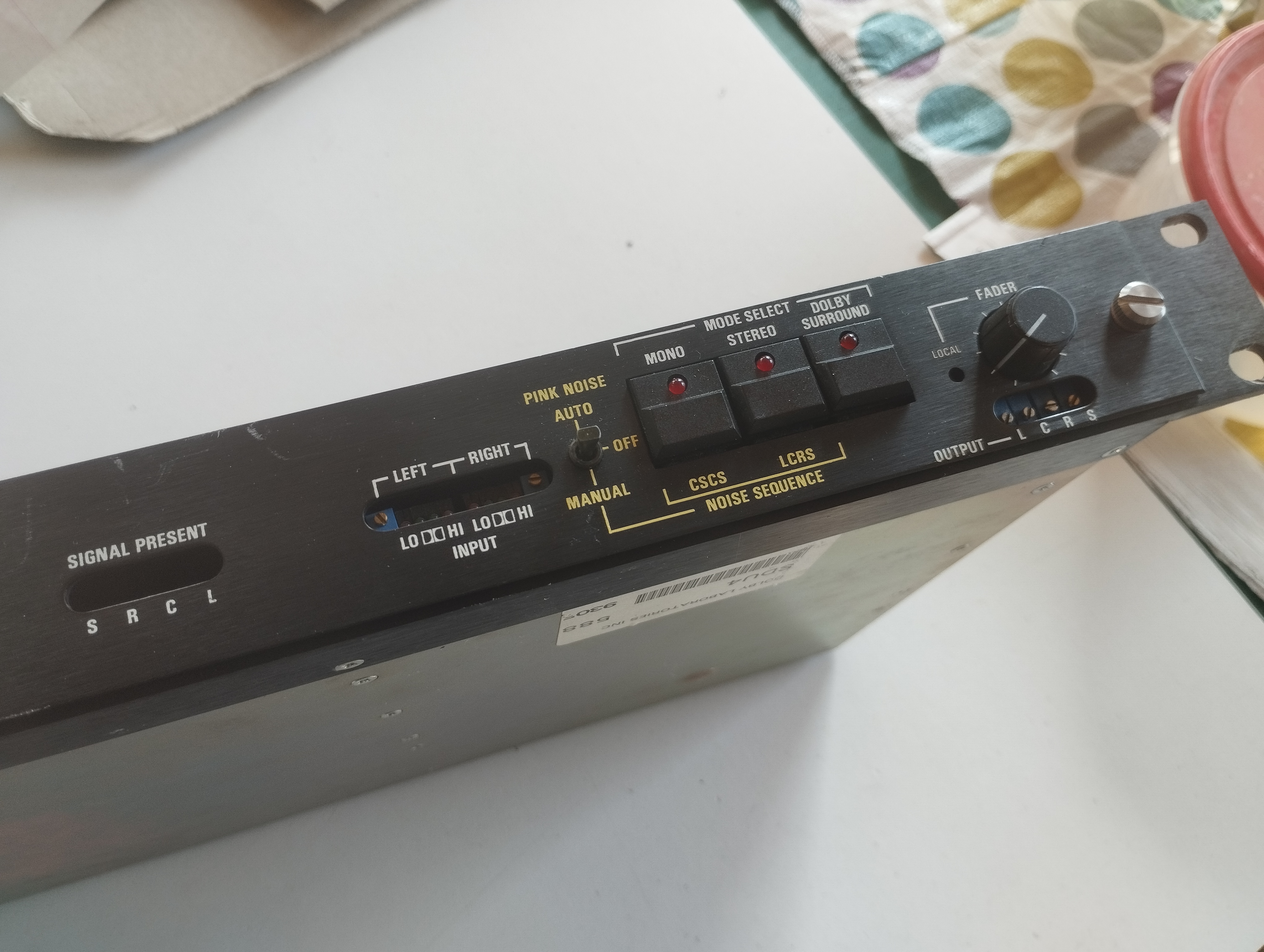 Dolby surround decoder unit sdu4 rack vintage