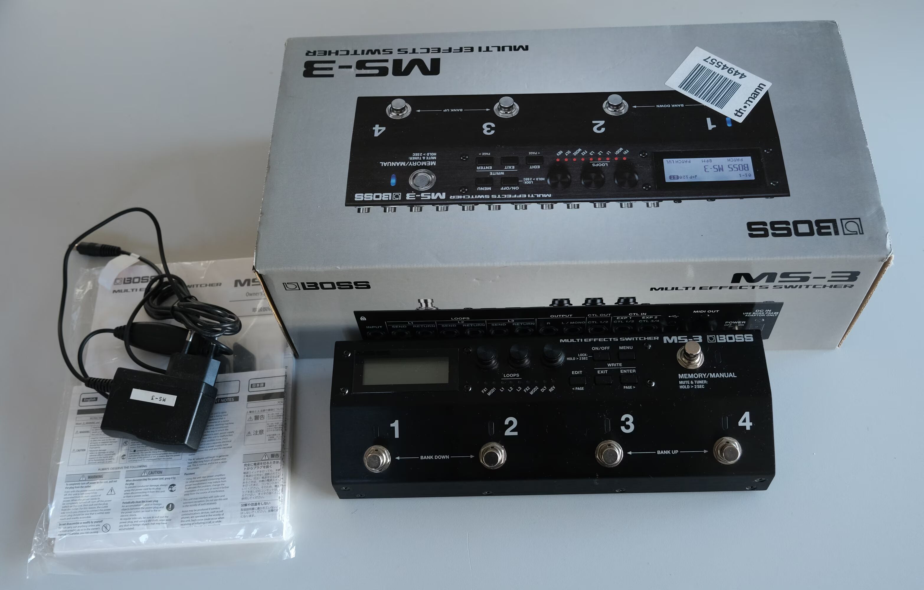 Boss MS-3 comme neuf, complet