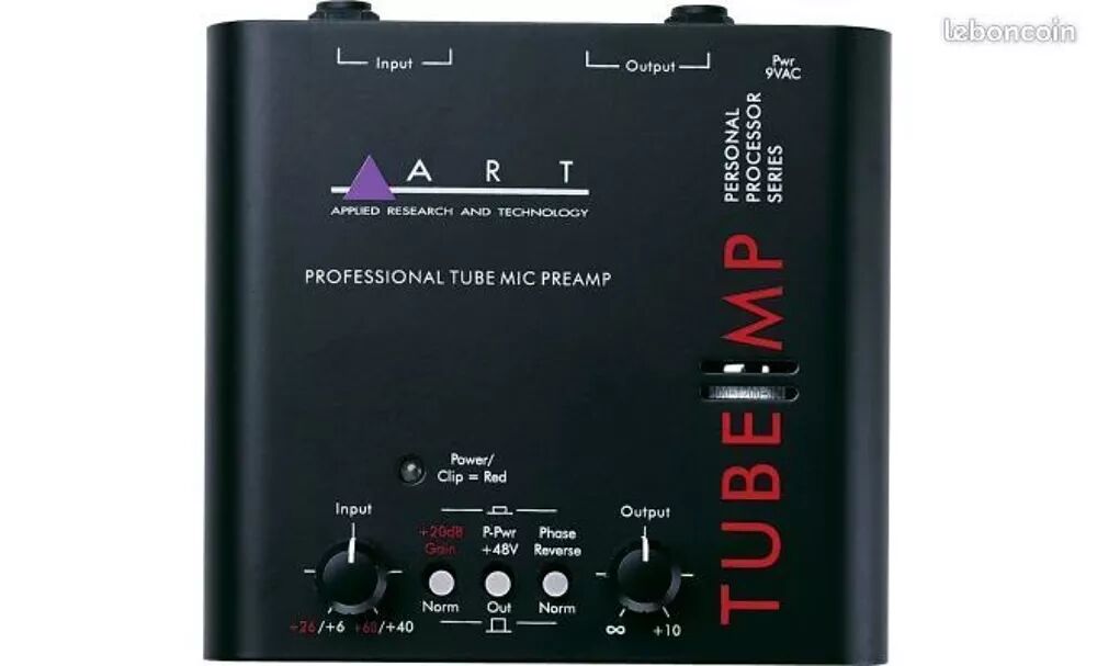 Vds cause arrêt activités préampli à lampe ART TUBE MP Version 1