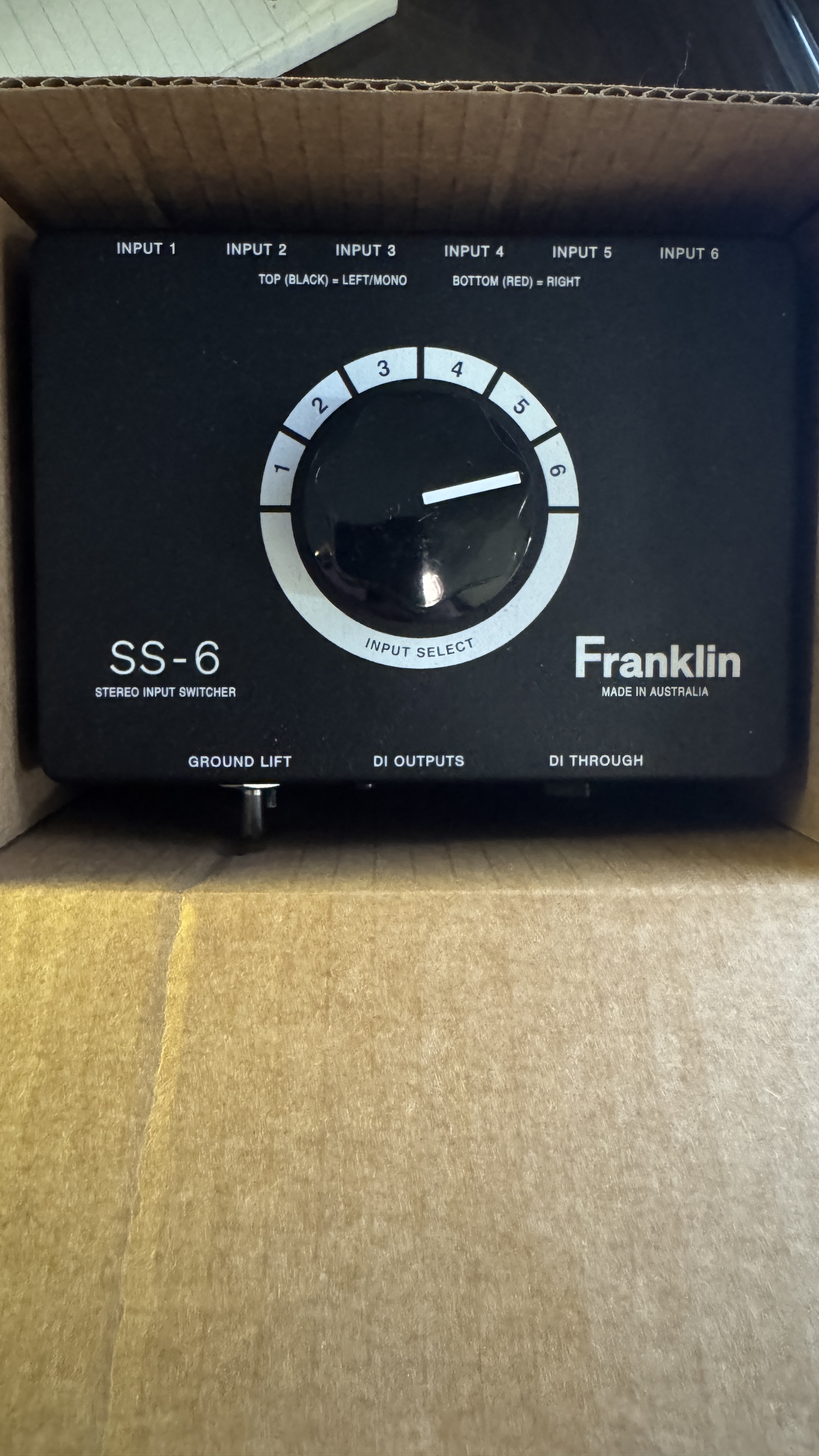 Franklin Audio SS-6 Switchable Input Stereo DI