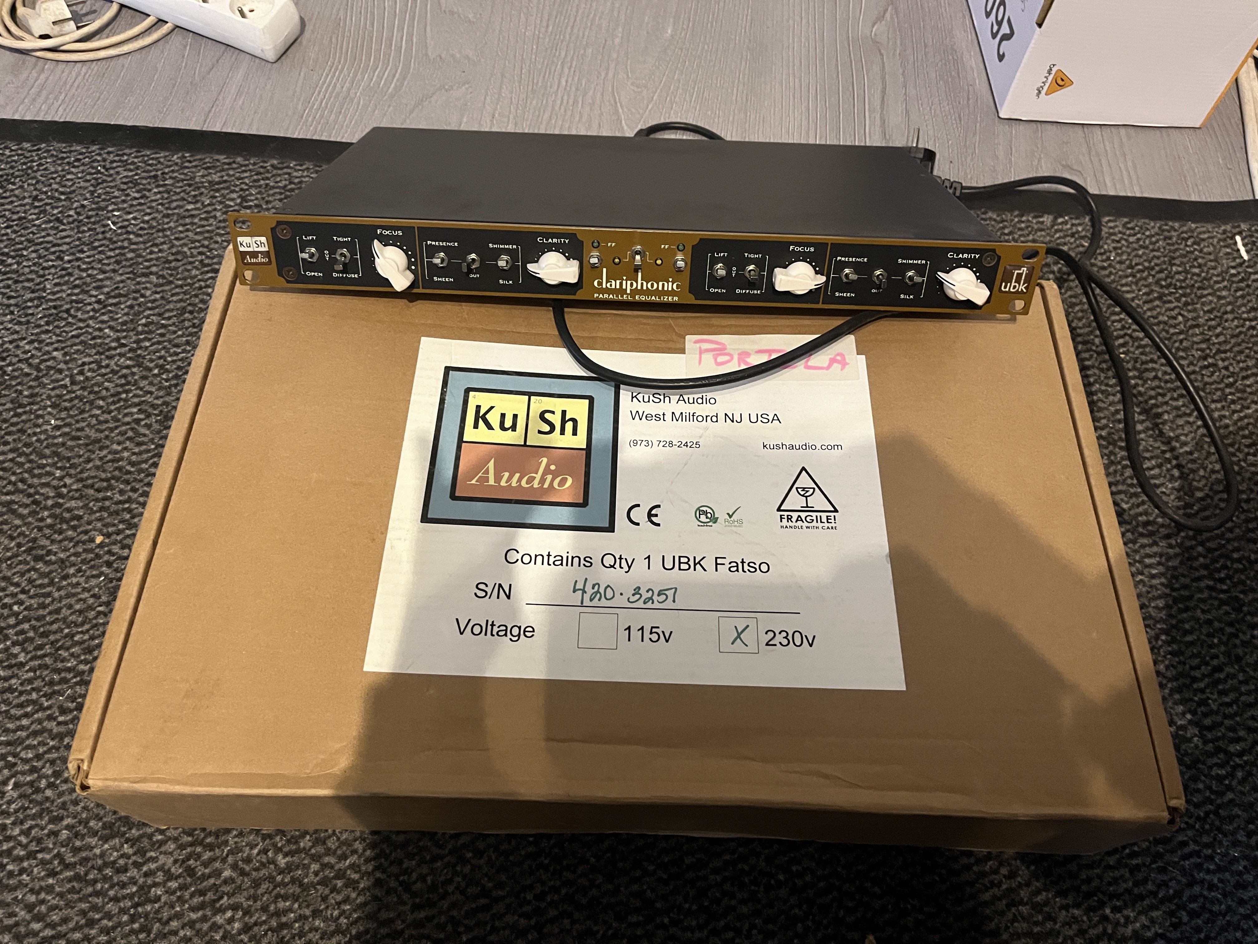 Vends Kush Audio Clariphonic EQ parallèle 950