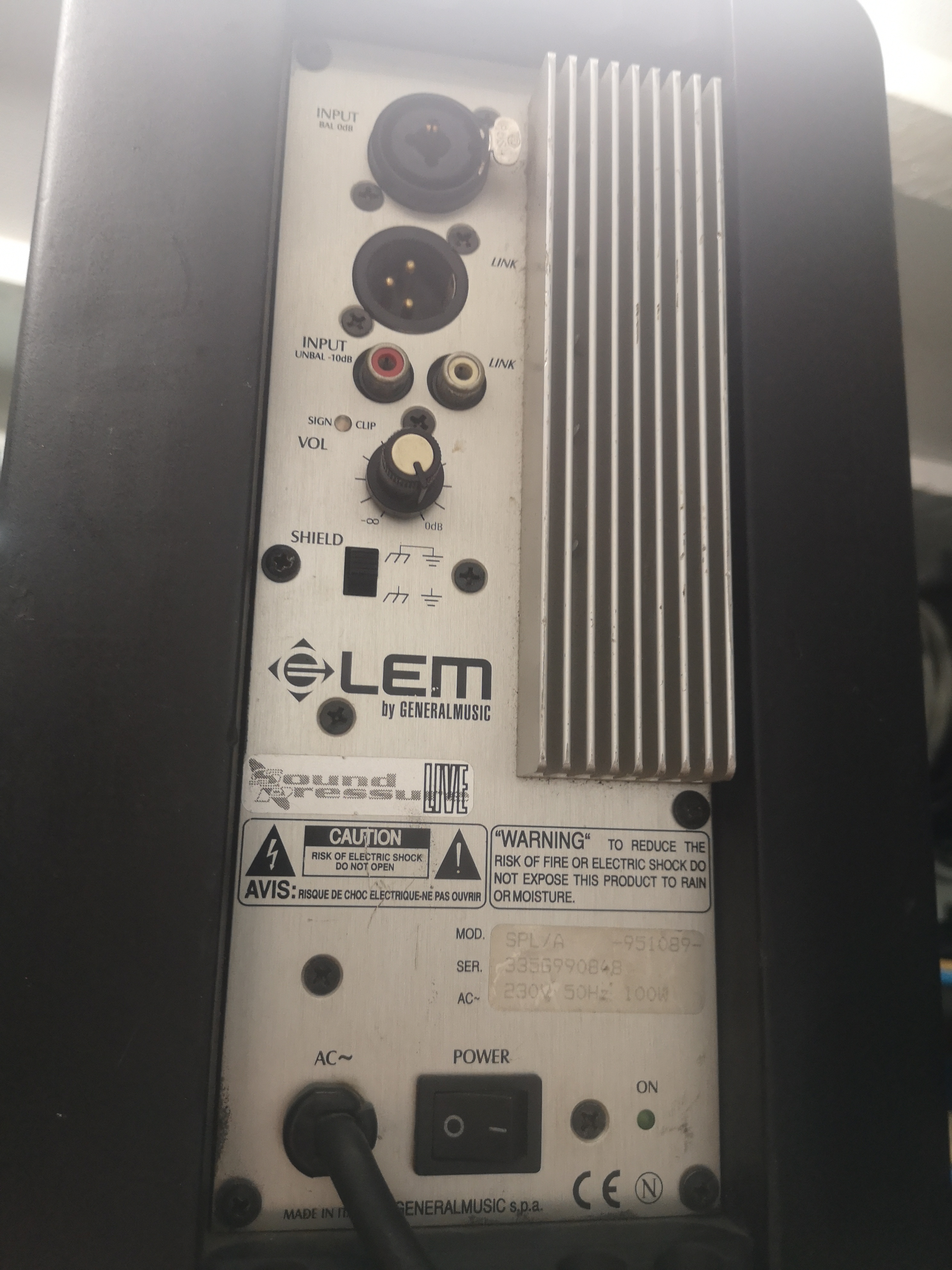 vends 2 systemes sono LEM